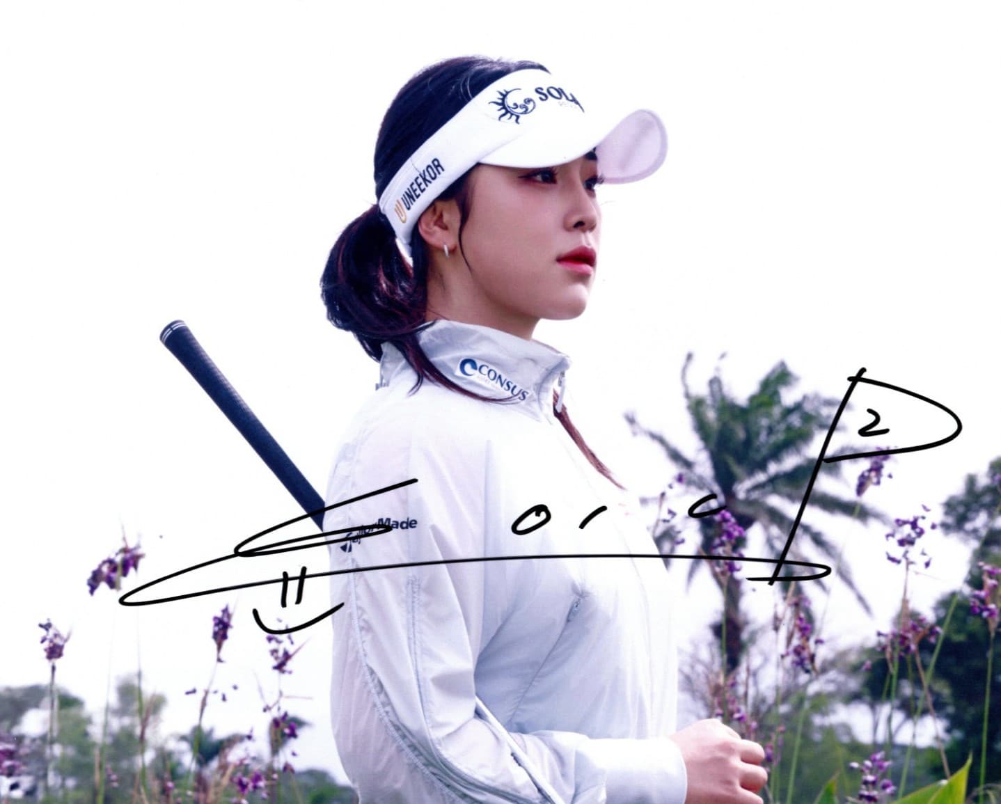 Ina Yoon LPGA star rookie signed autographed 8x10 golf photo Korea SEXY PROOF#
