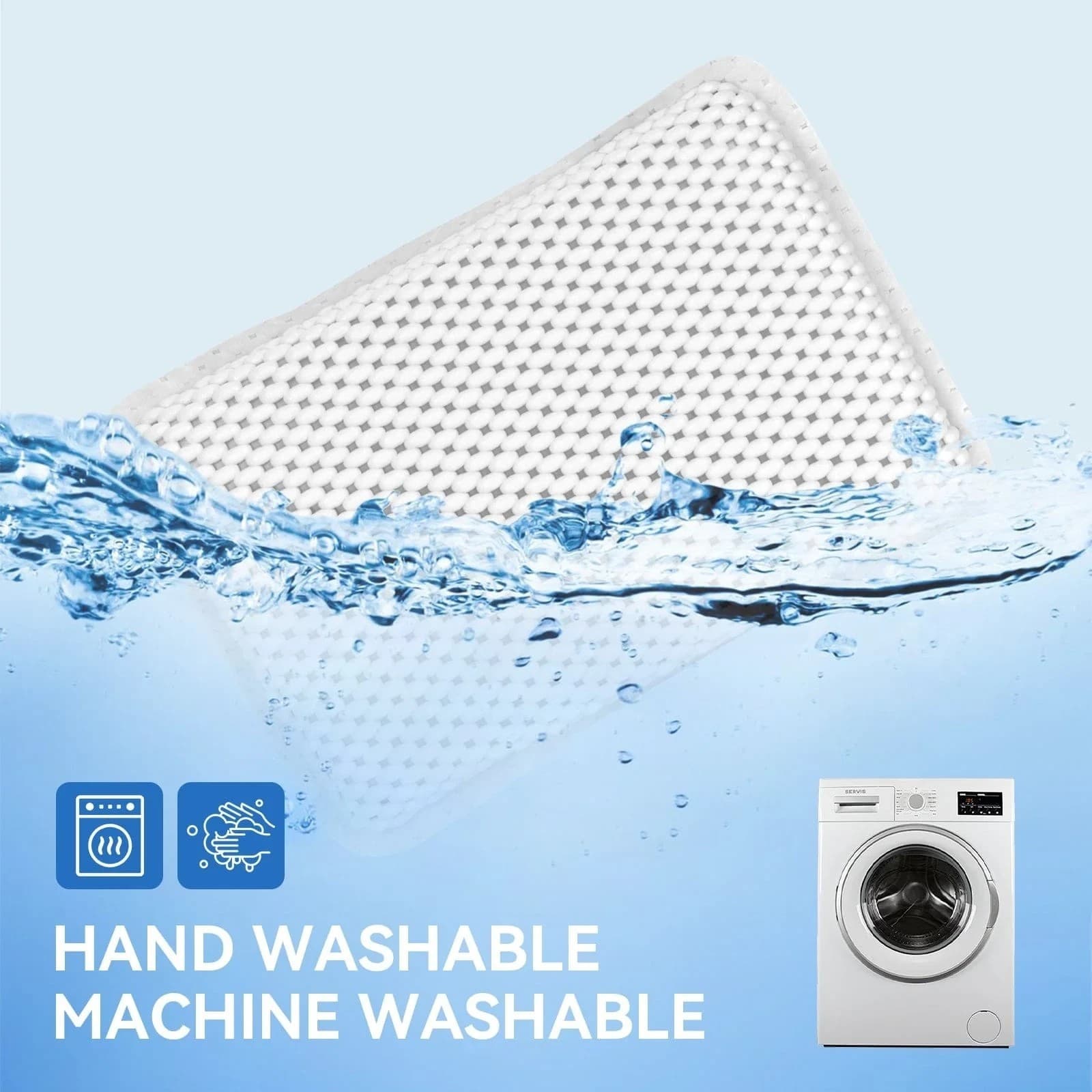 Luxury Bath Pillow Suction Cup Head Neck Support Spa Cushion Relax Comfort Calm 6