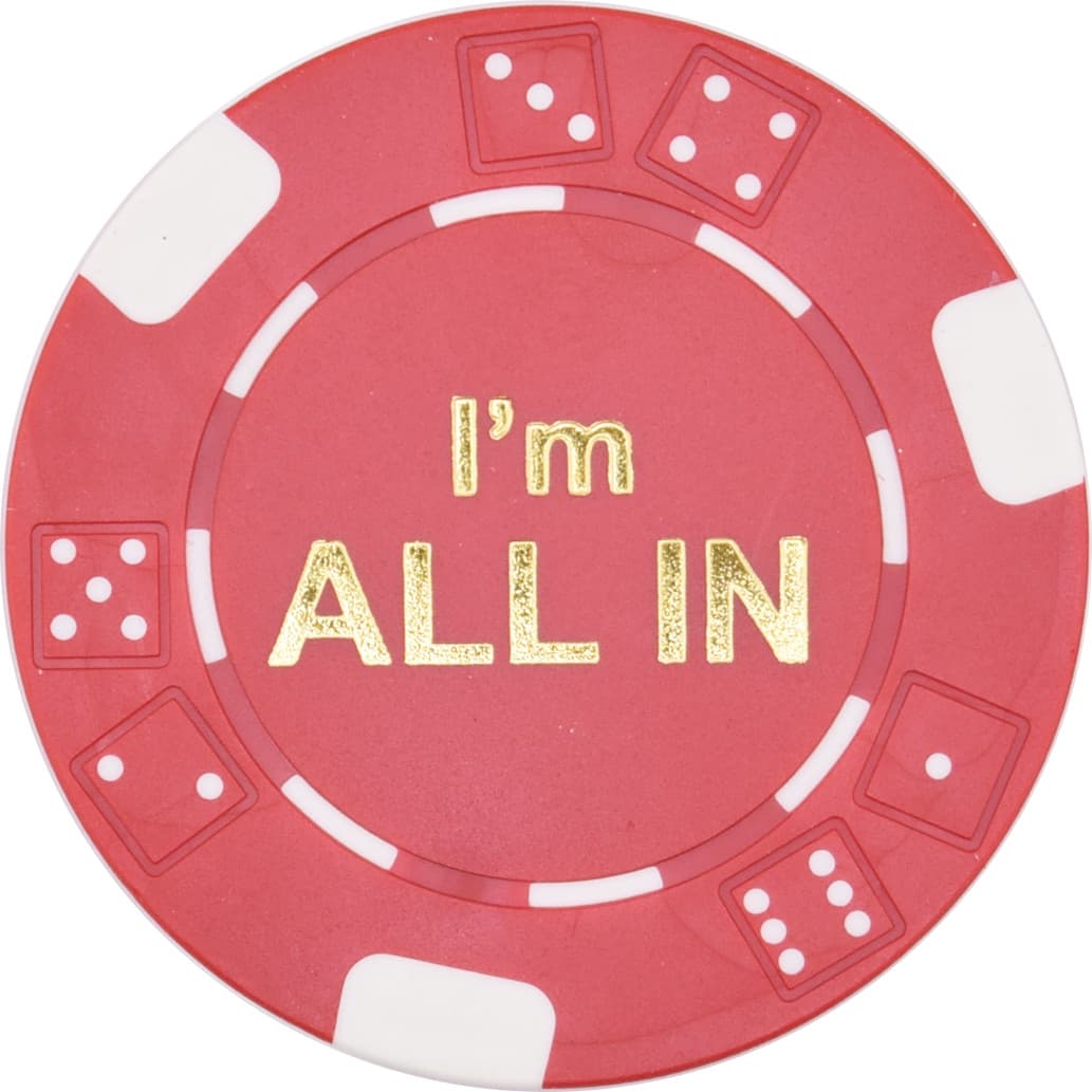 10 I'm ALL IN TEXAS HOLD'EM TOURNAMENT POKER CASINO CHIPS 11.5 G CLAY COMPOSITE* 2