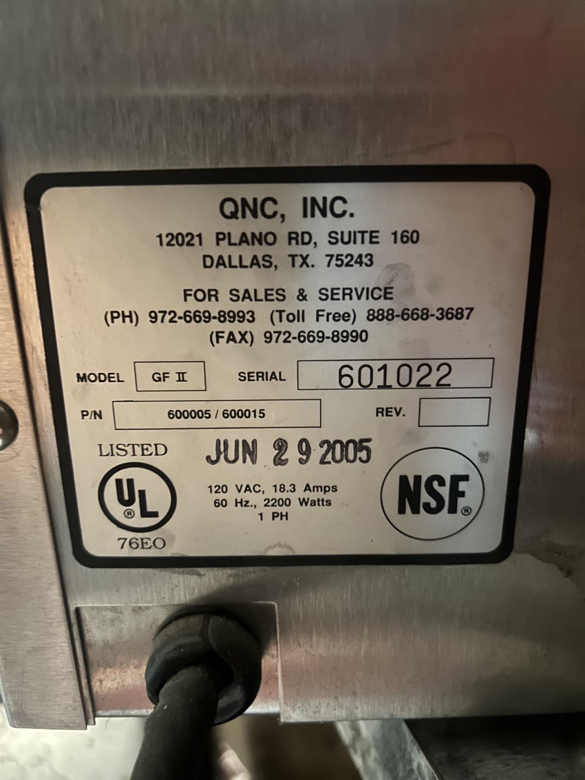 Quik n Crispy 600010 / 600025 GF II Countertop Greaseless Commercial Air Fryer 2