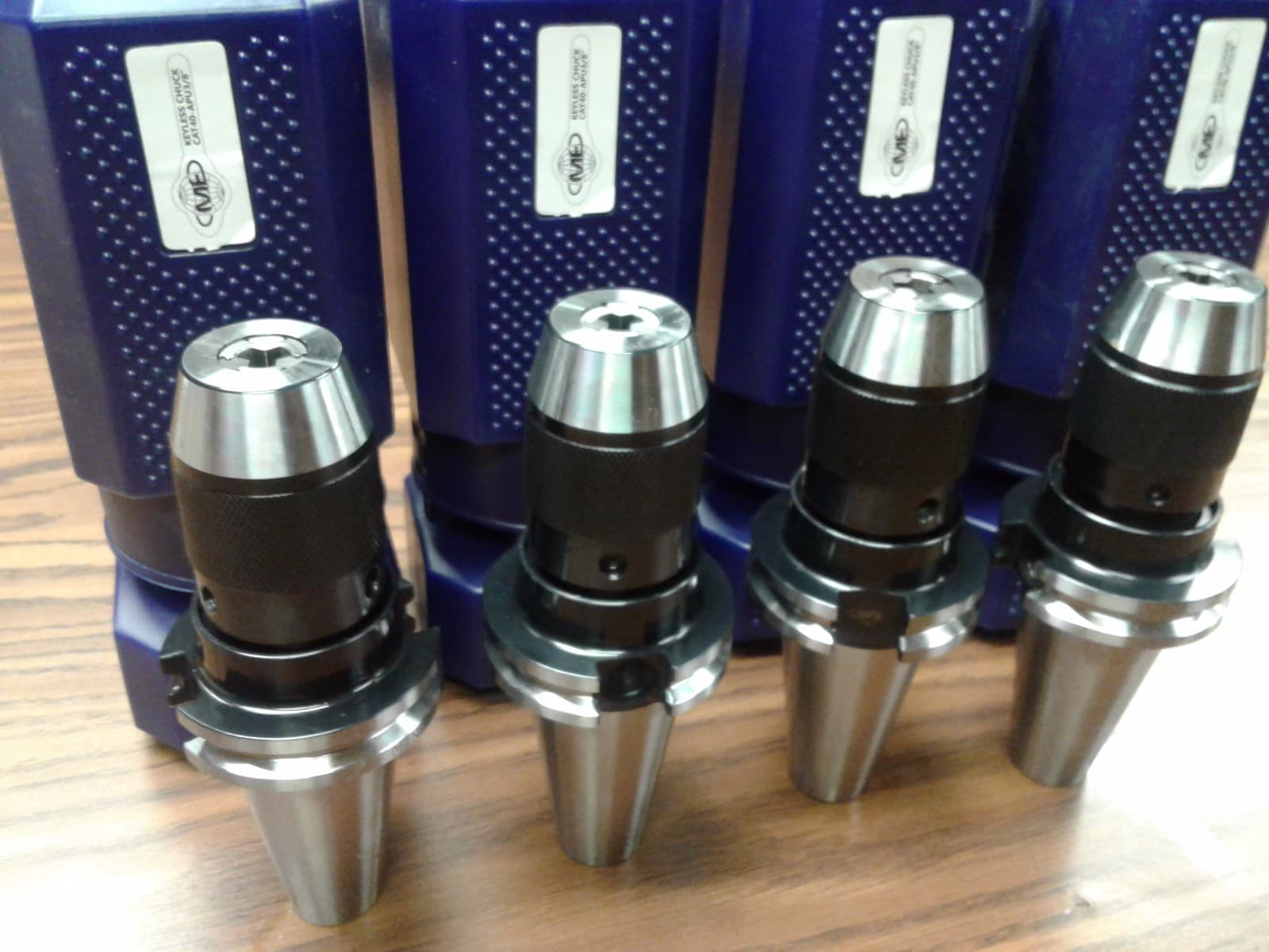 2pcs CAT40 Ball Bearing Keyless Drill Chucks 3/8" Integral design #DCK-CAT40-38