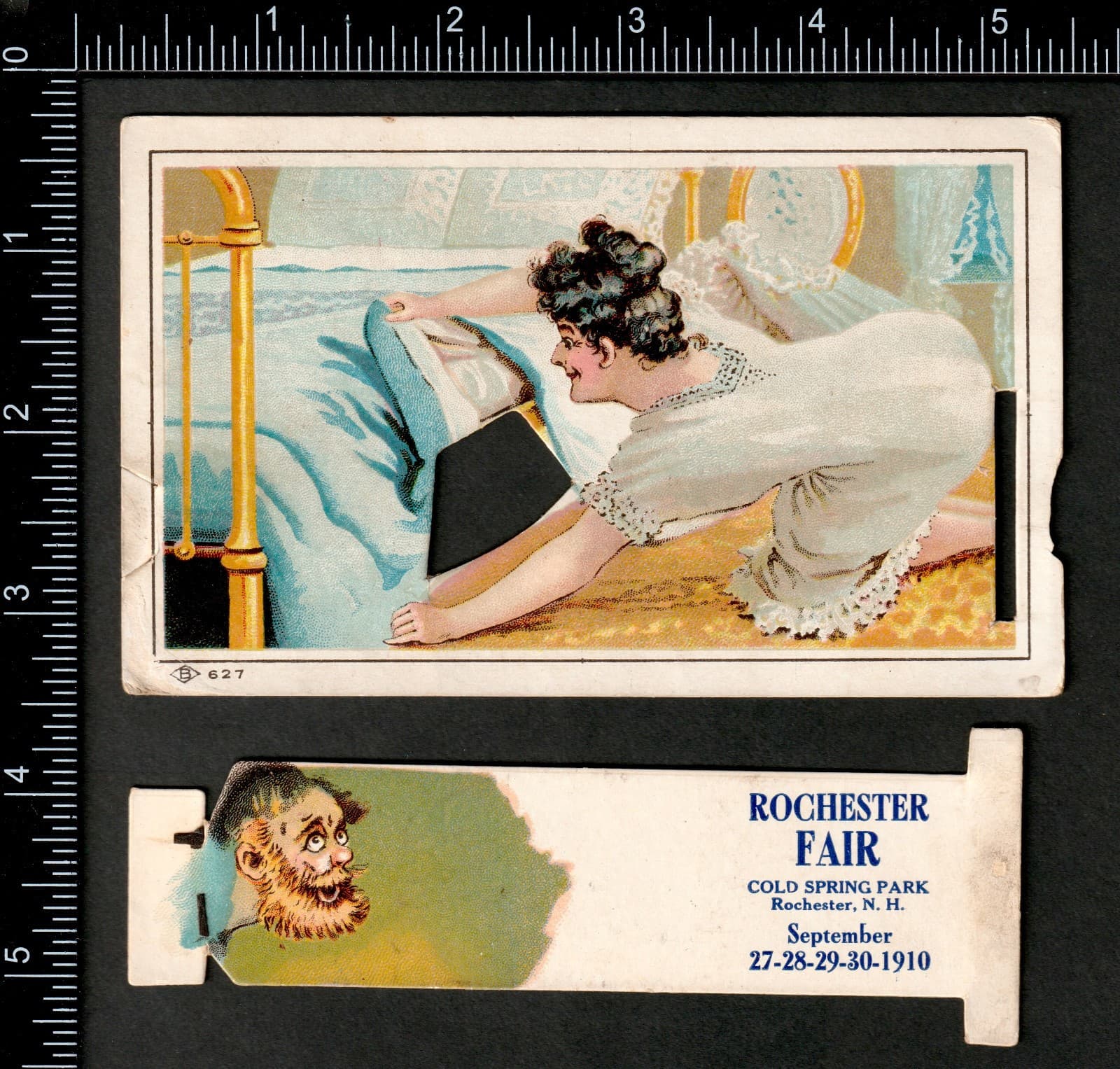 Wright Brothers: 1910 Exhibition Flights RARE Fair Mechanical Trade Card SR.E.WB 6