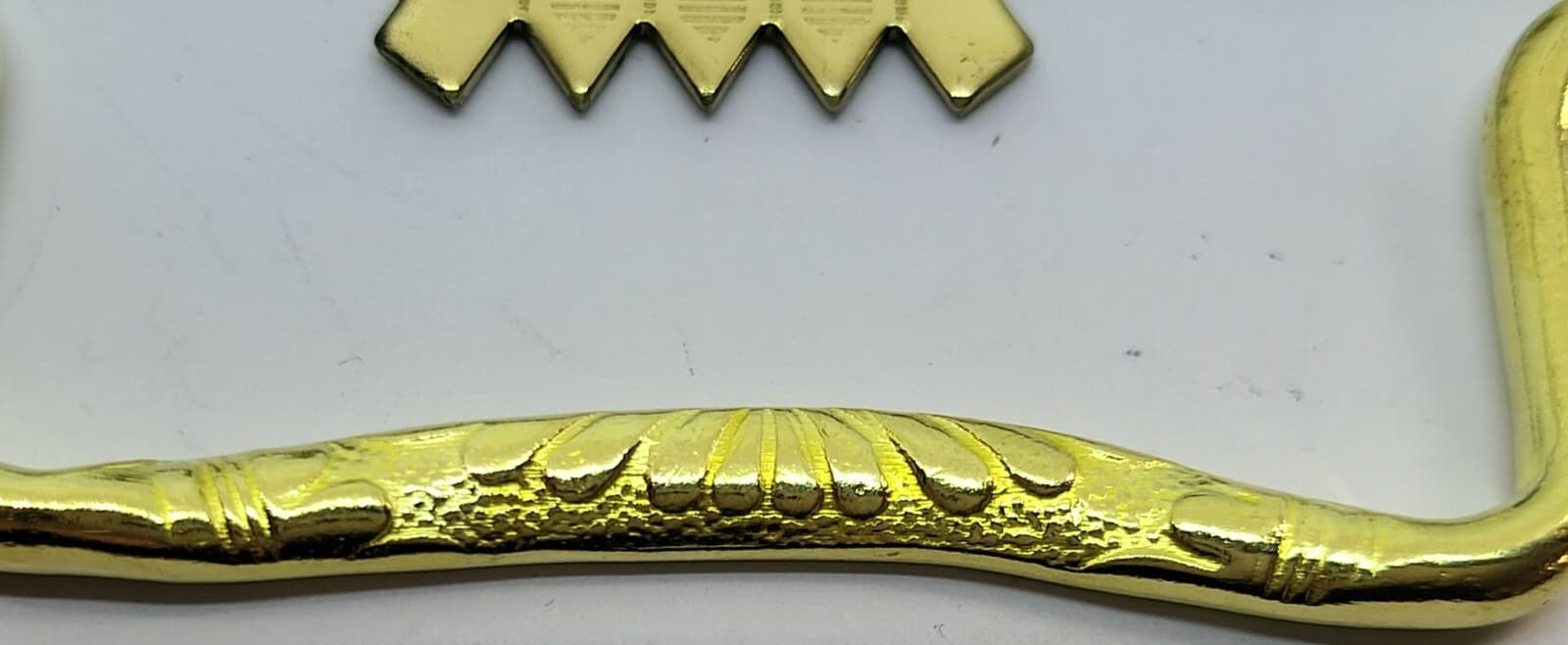 Large & Small Eastlake Victorian Style Stamped Brass Drawer Pull antique handle 6