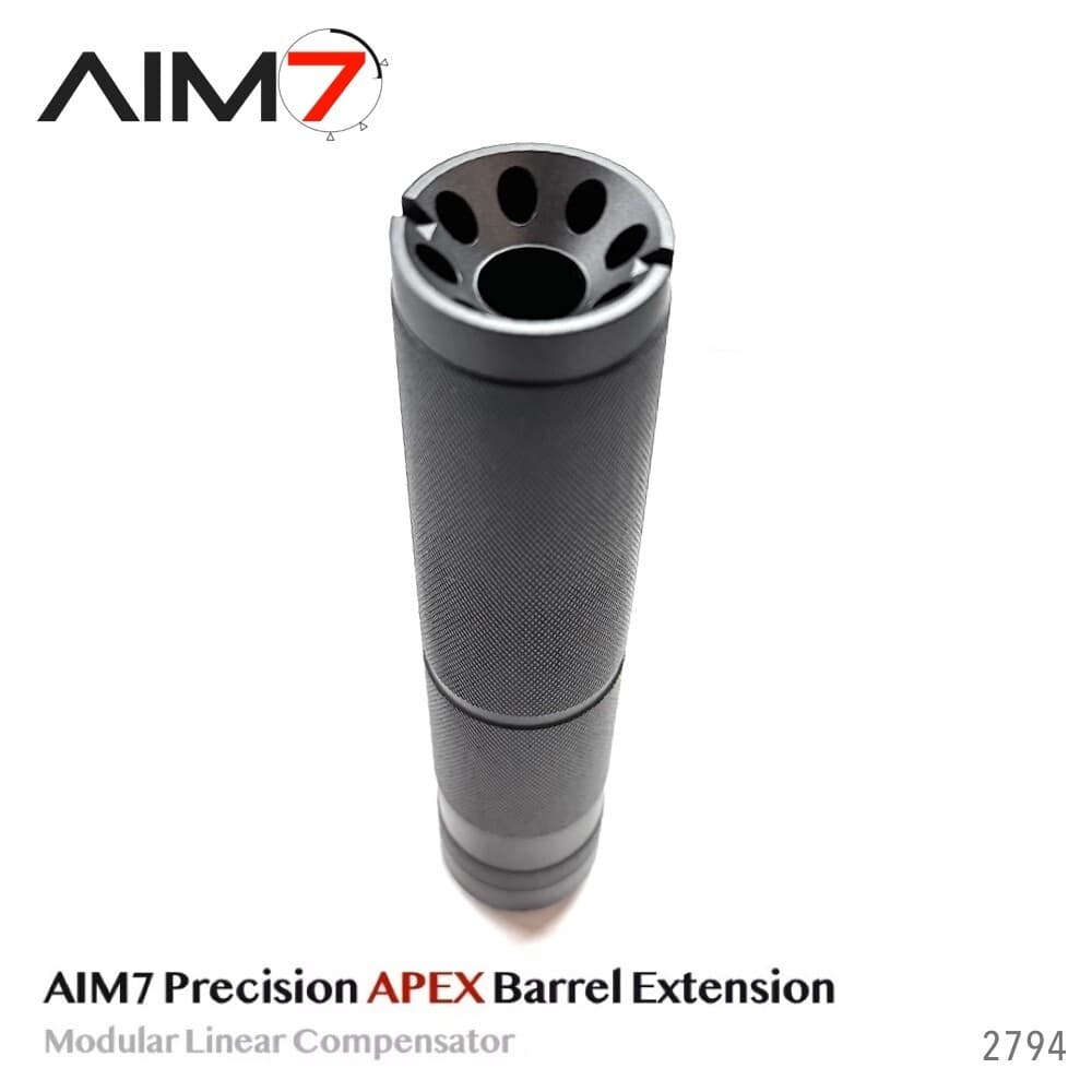 AIM7 Precision APEX-1228C Modular Linear Compensator For AEG GBB Aluminum Black 2