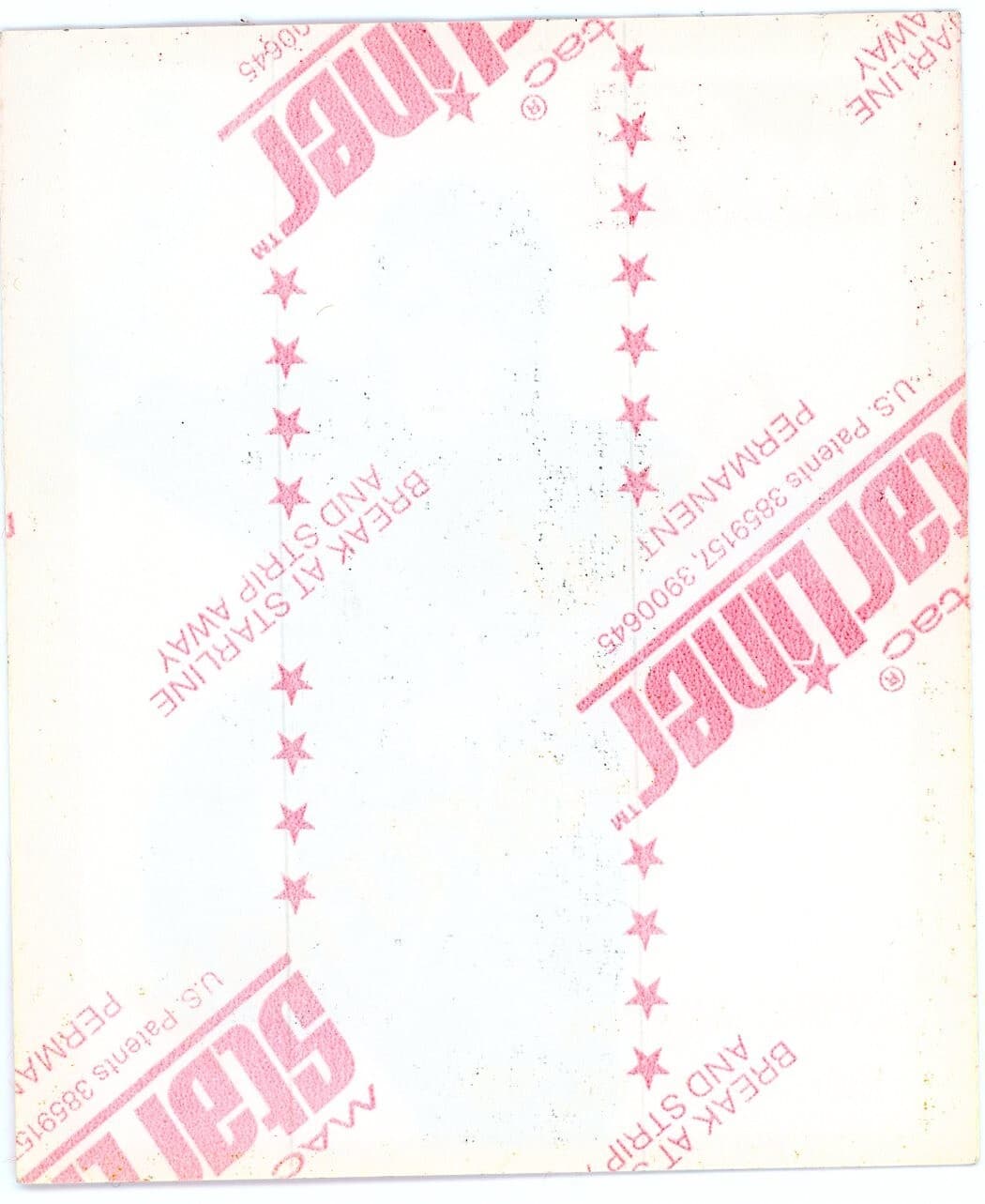 Paul McCartney 1989 1990 World Tour Satin Backstage Pass (Unused peel & Stick) c 2