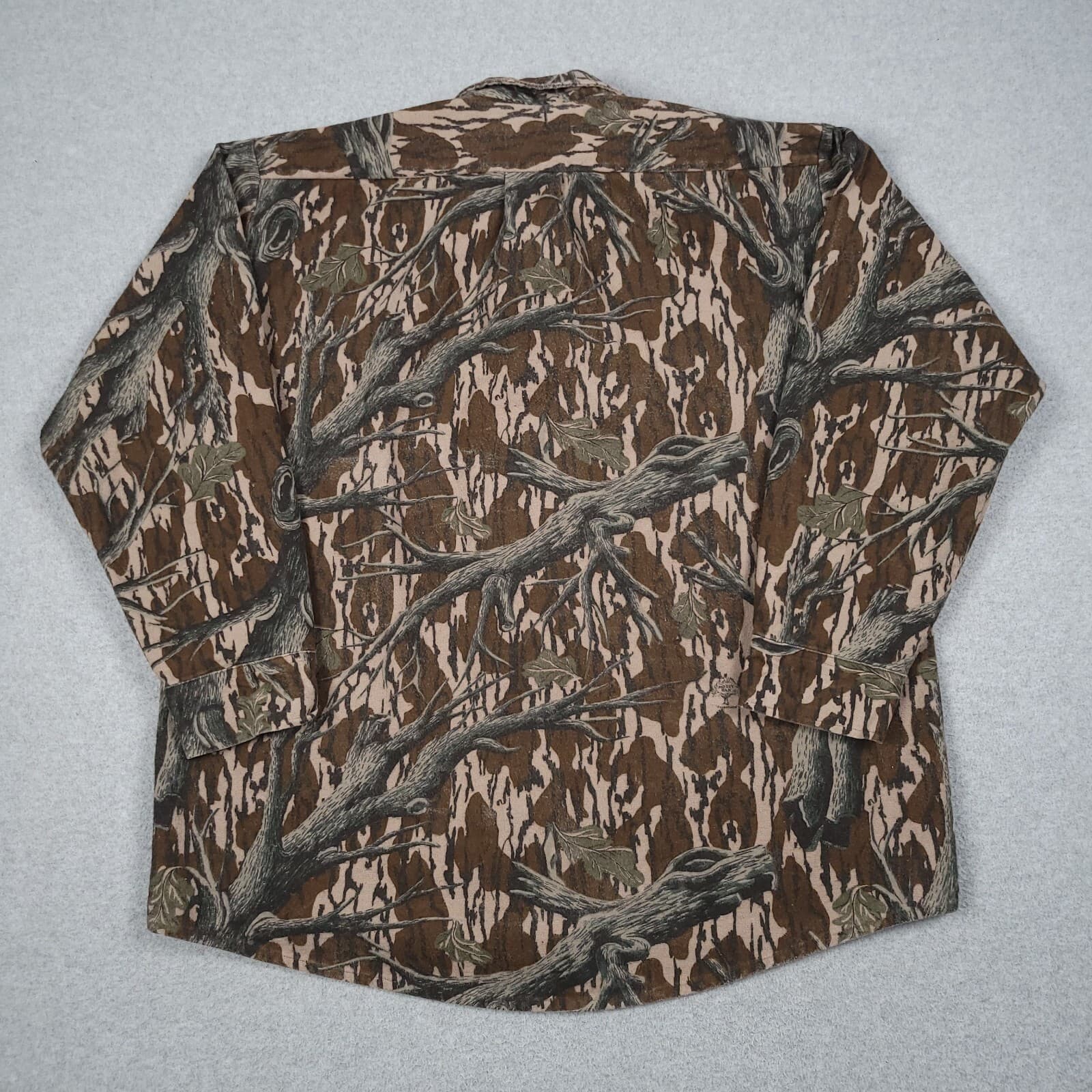 Vintage Mossy Oak Set Men XL Treestand Camo 90s Made in USA Hunting Shirt Pants 3