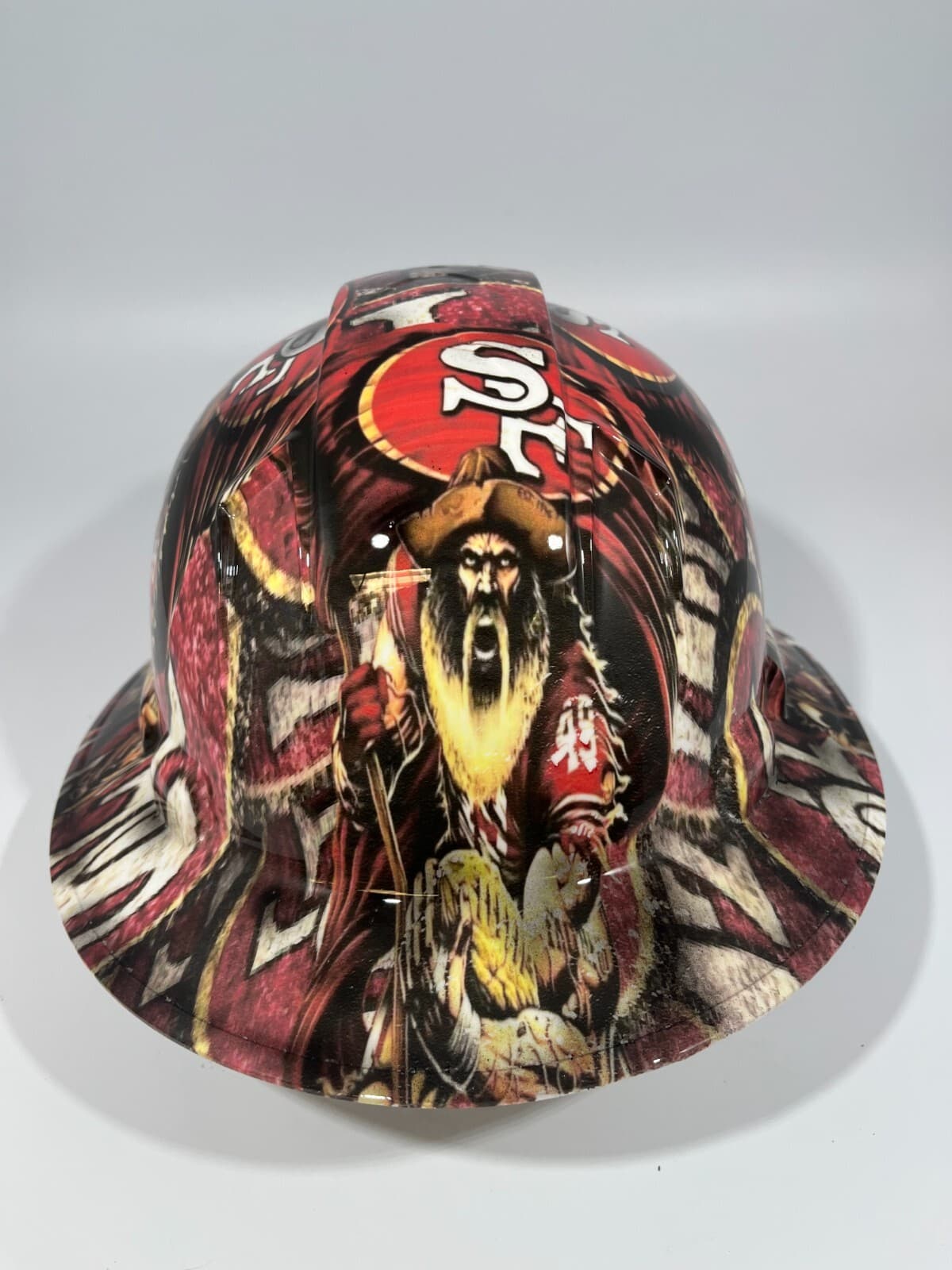 New Full Brim Hard Hat Custom Hydro Dipped SAN FRANCISCO 49ER'S 3