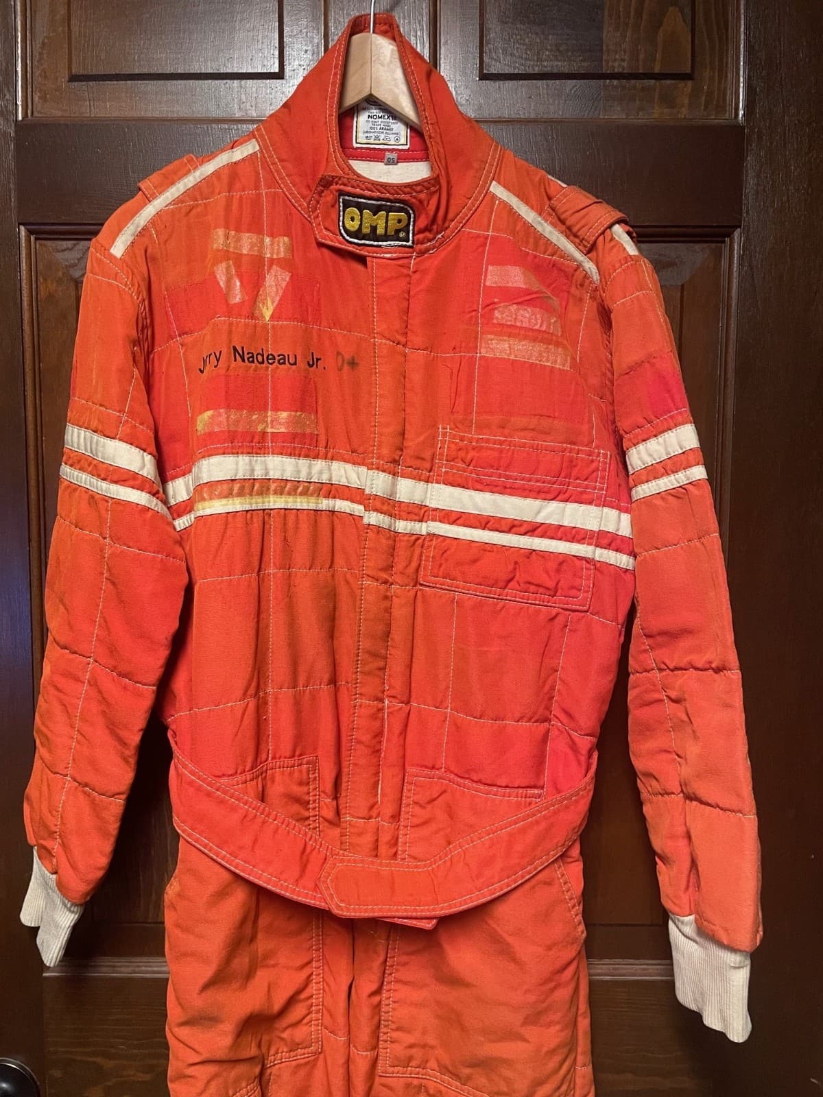 Jerry Nadeau Race Used / Worn Driver Fire Suit Uniform Karting Rare Early Career 5