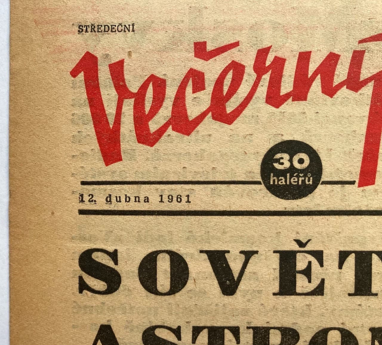 Original Vintage Newspapers YURI GAGARIN - SOVIET UNION - SPACE RACE - 1961 2