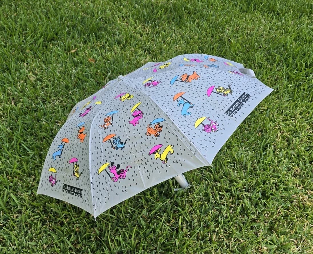 Umbrella “Raining Cats and Dogs” - The Humane Society - 50th Anniversary Compact 5