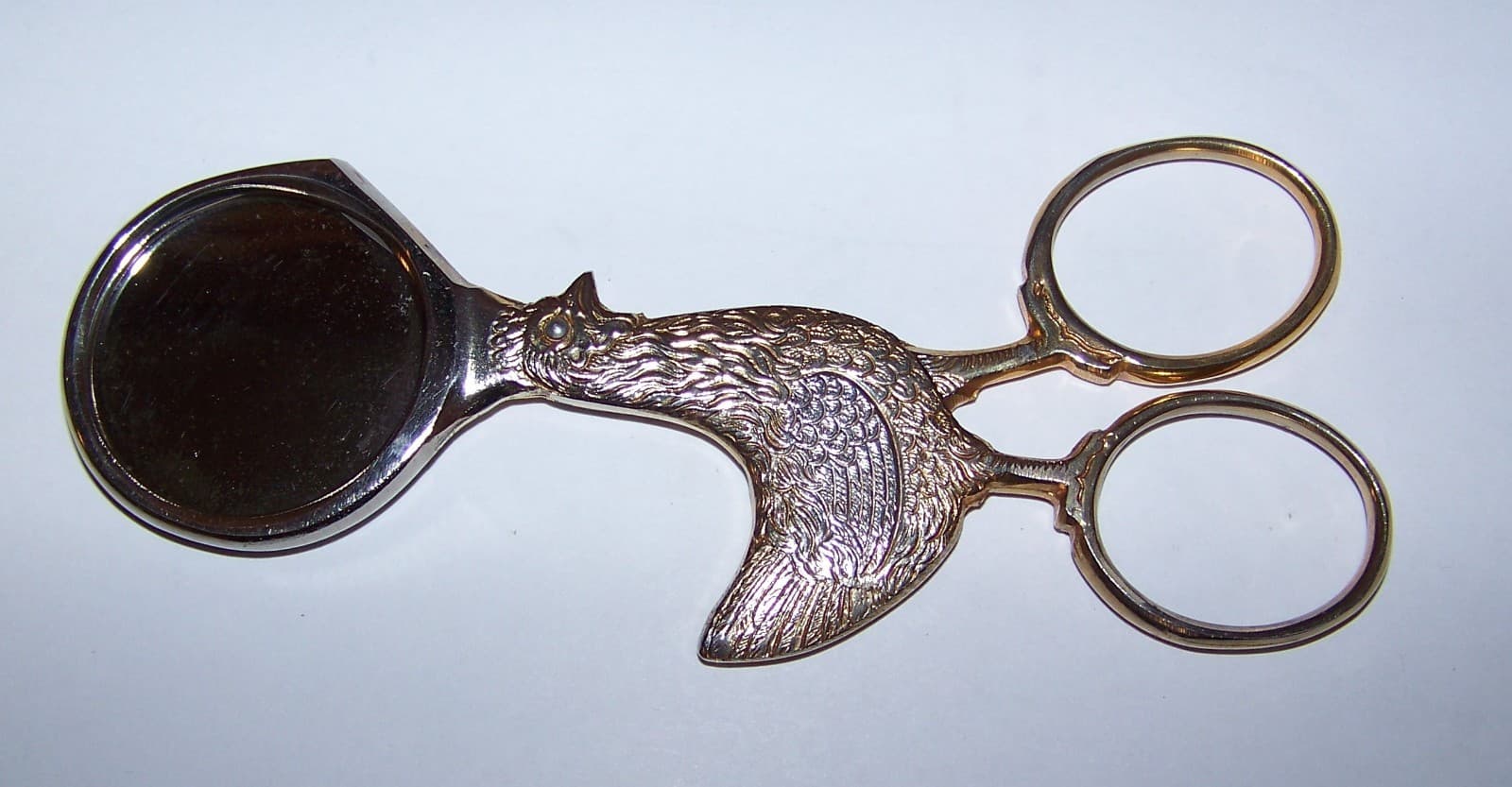 Vintage HOFFRITZ EGG TOPPER Cutter KITCHEN SCISSORS Rooster CHICKEN Germany 4