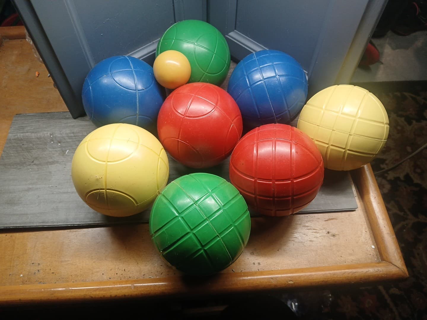 New Macgregor Complete Bocce Ball Set 9 Solid Molded Reg Balls Case Instructions 6