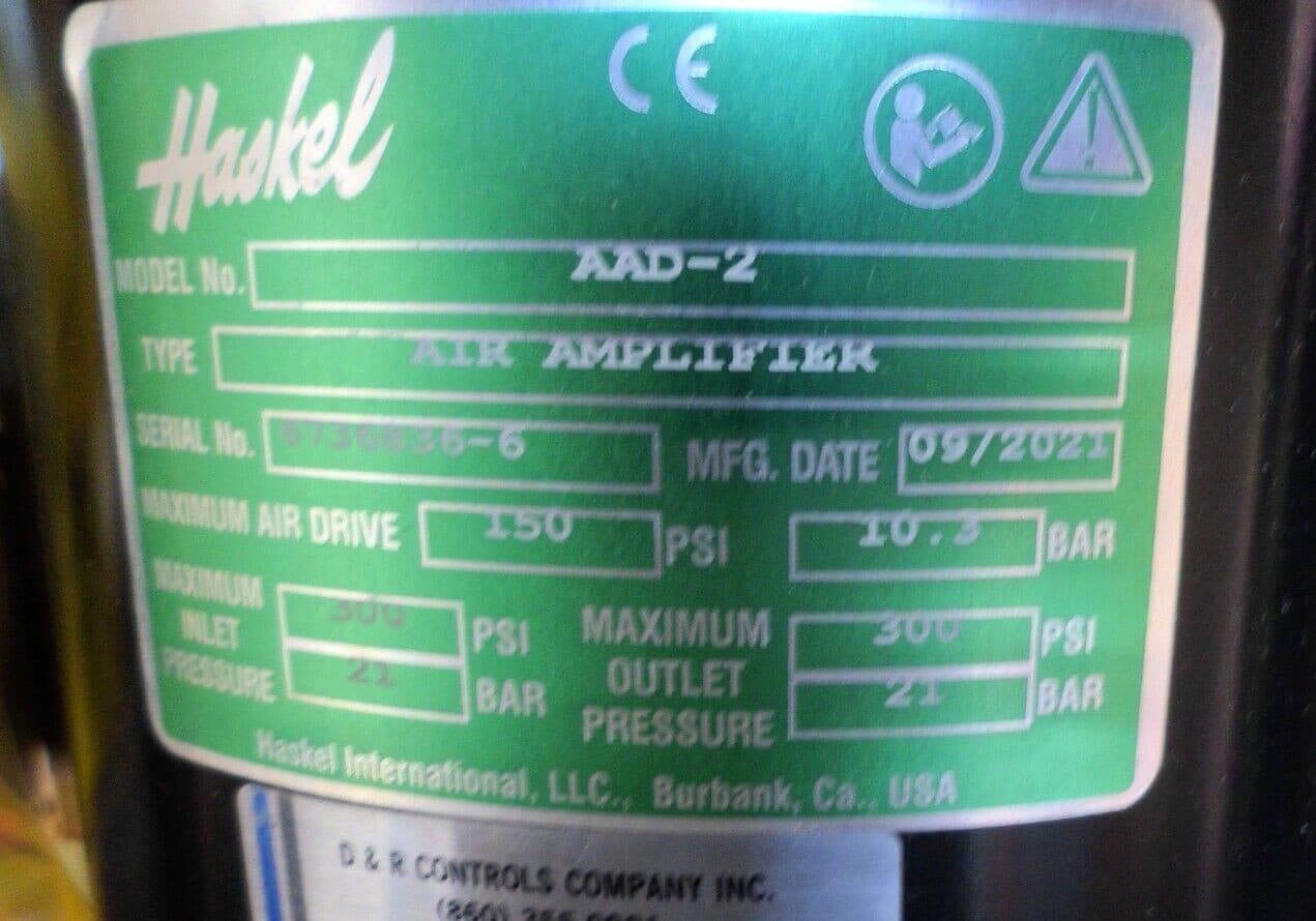 Haskel AAD-2 Air Amplifier 5