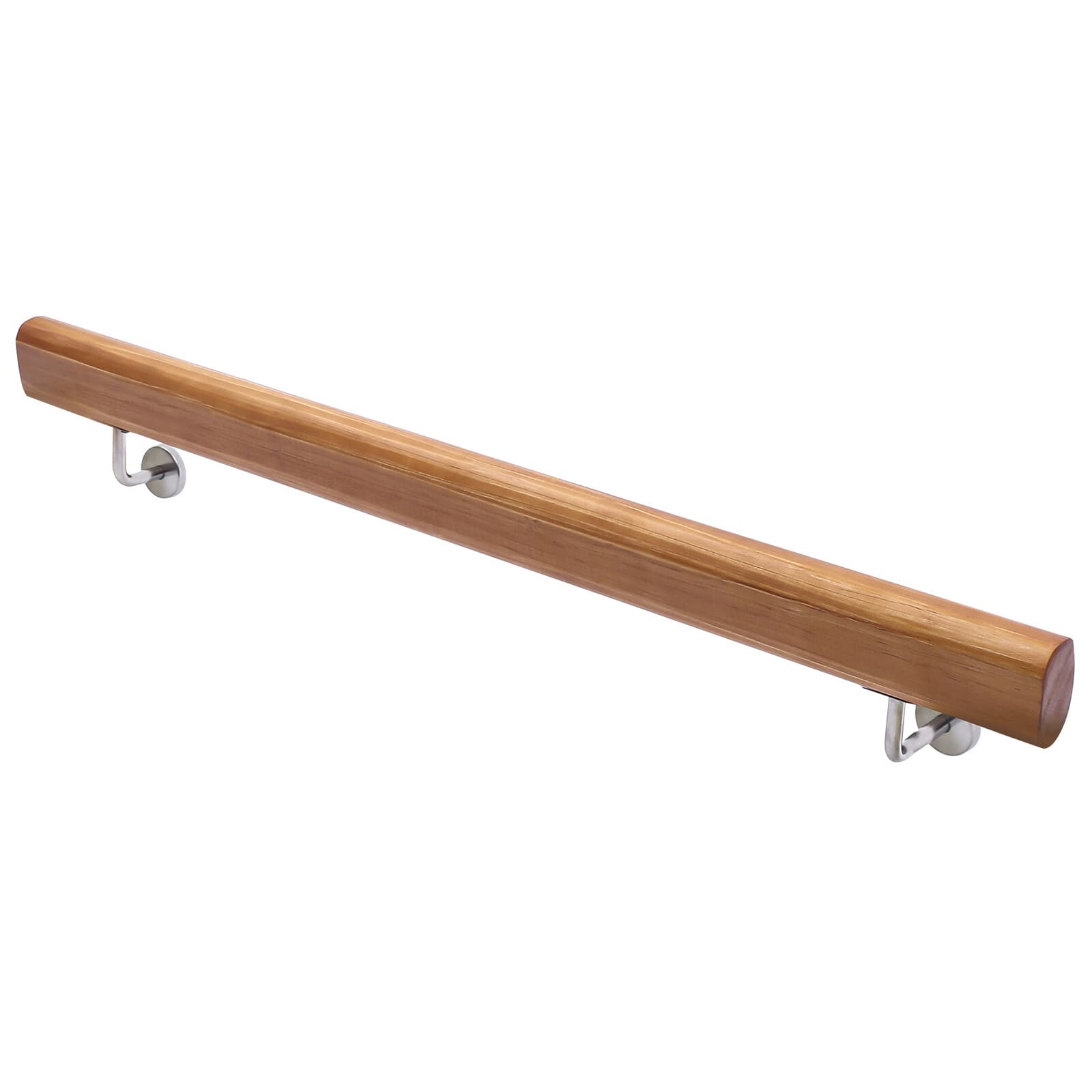 Wood Handrail For Steps Stair Railing Hand Rail Kit Non-Slip Wall Hand Railings 6