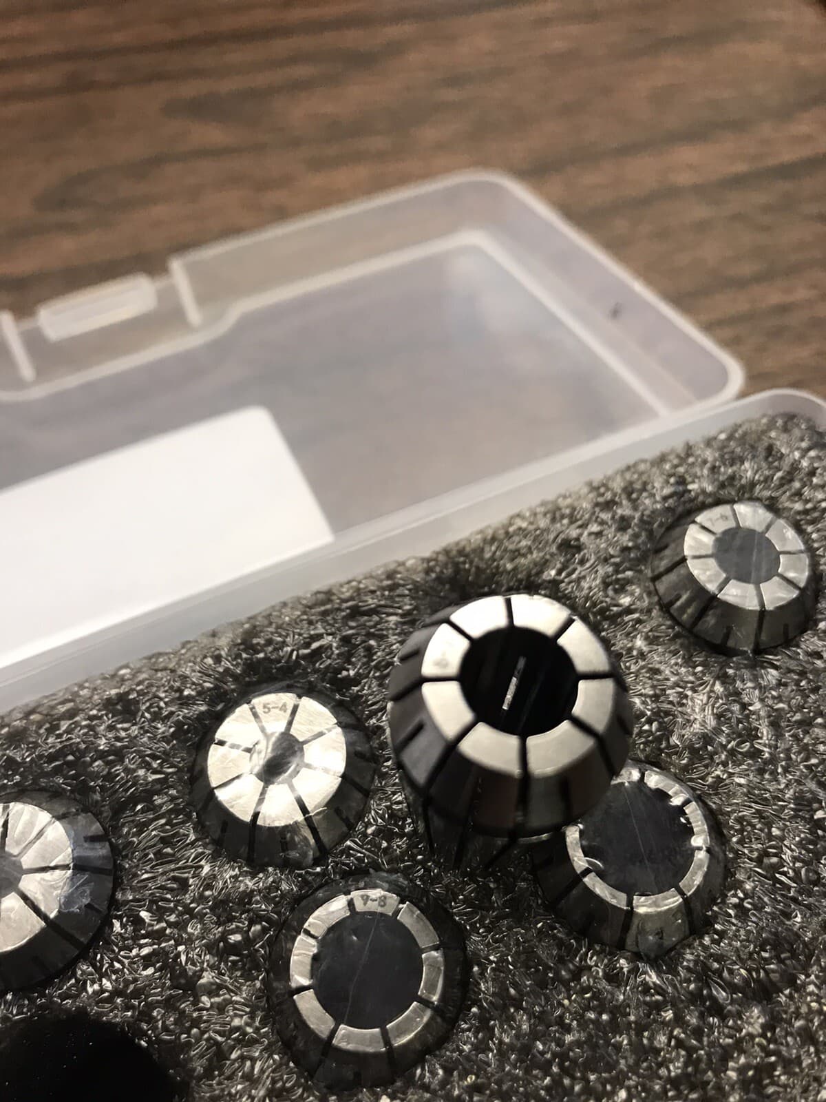 8 pcs ER16 metric collet set, collets 3mm - 10mm, 0.008mm TIR #ER16-SET8M-NEW 3