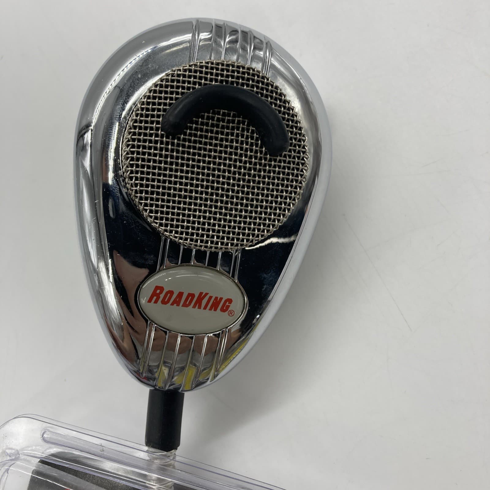 RoadKing RK56CHSS Chrome 4-Pin Dynamic Noise Canceling CB Mic with Chrome Cord  2