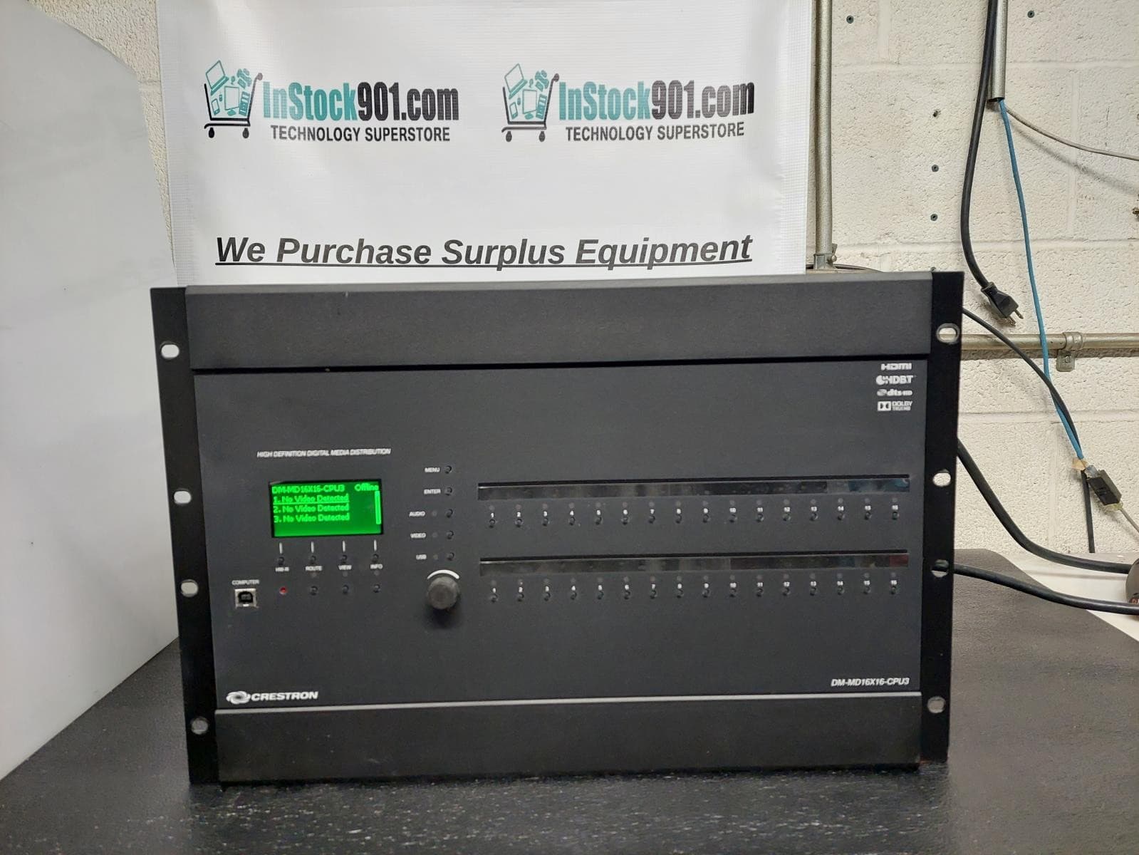 Crestron DM-MD16X16-CPU3 Digital Media Switcher 5