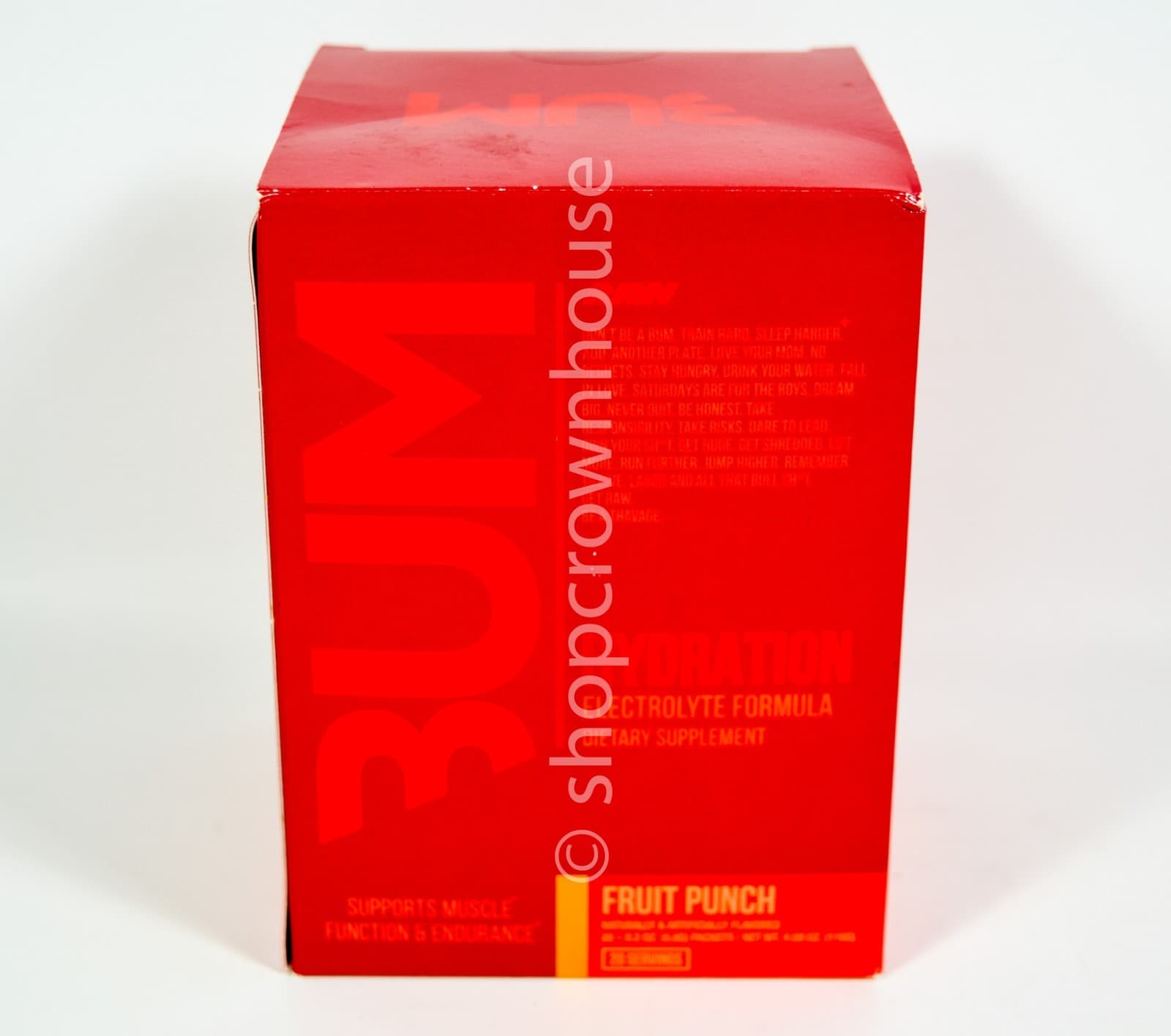 2 BUM Hydration FRUIT PUNCH 20 count On the Go packets Box 40 total 04/2026 2