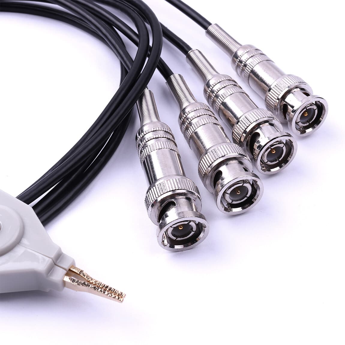 1/2/5/10x Kelvin Clip Tester Probe Lead Clip Cable With 4 BNC LCR Meter Terminal 5