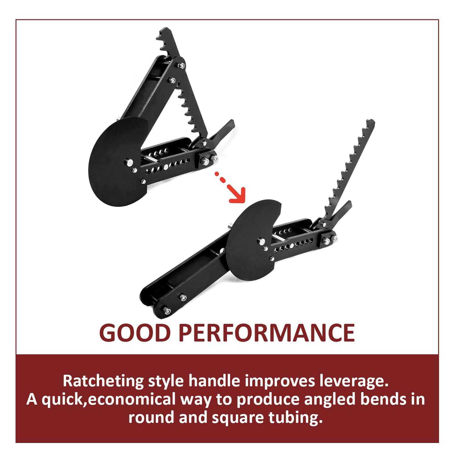 Steel Ratcheting Manual Pipe and Tube Bender -Bends up to 2" diameter tubing 5
