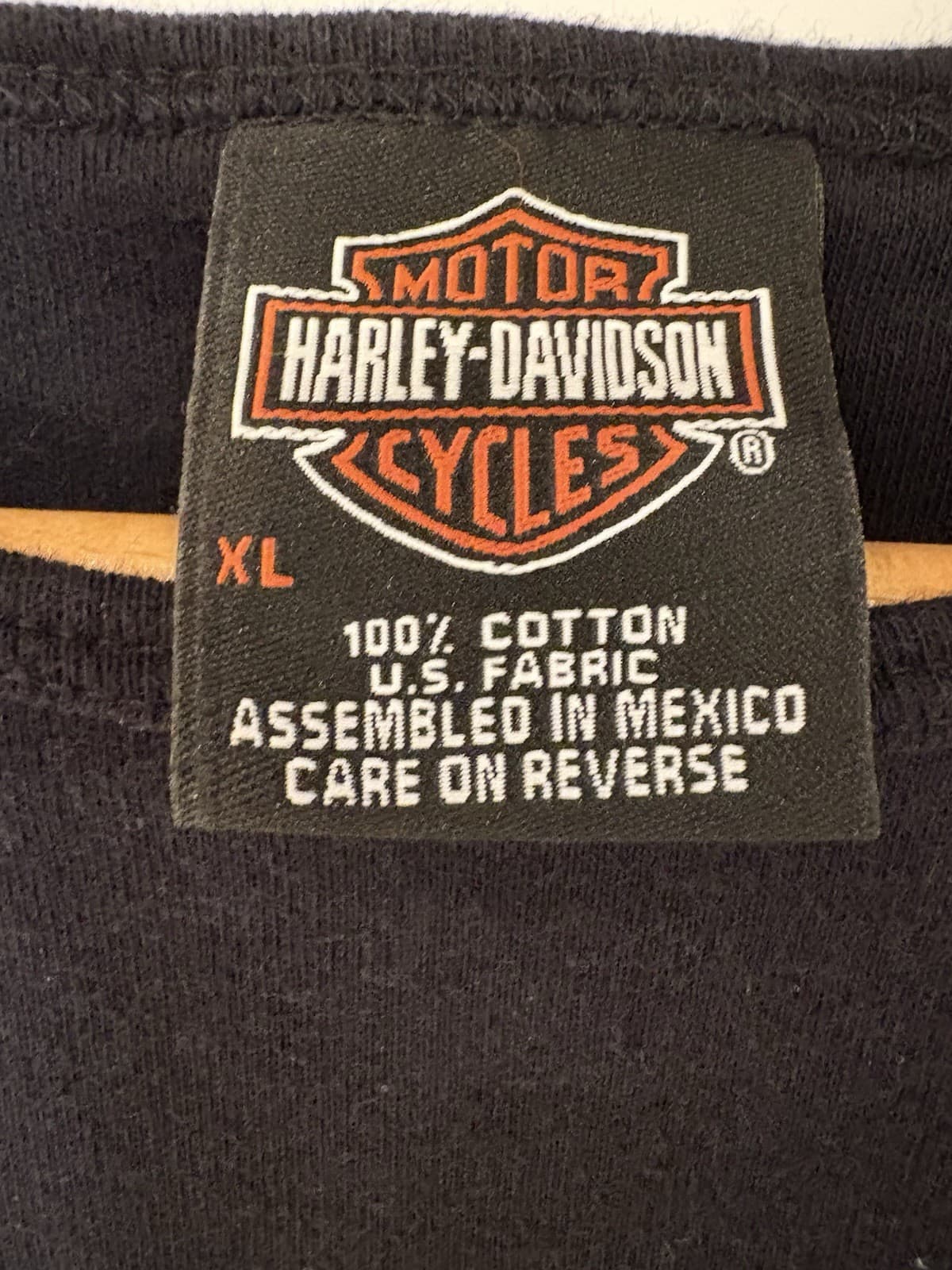 Harley Davidson Black Ladies Shirt With Rhinestones Brighton Mi 3