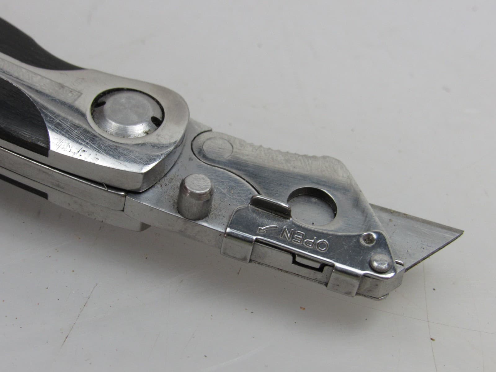 Vintage Craftsman Wood Handle Razor Blade Pocket Knife Folding Replaceable Blade 6