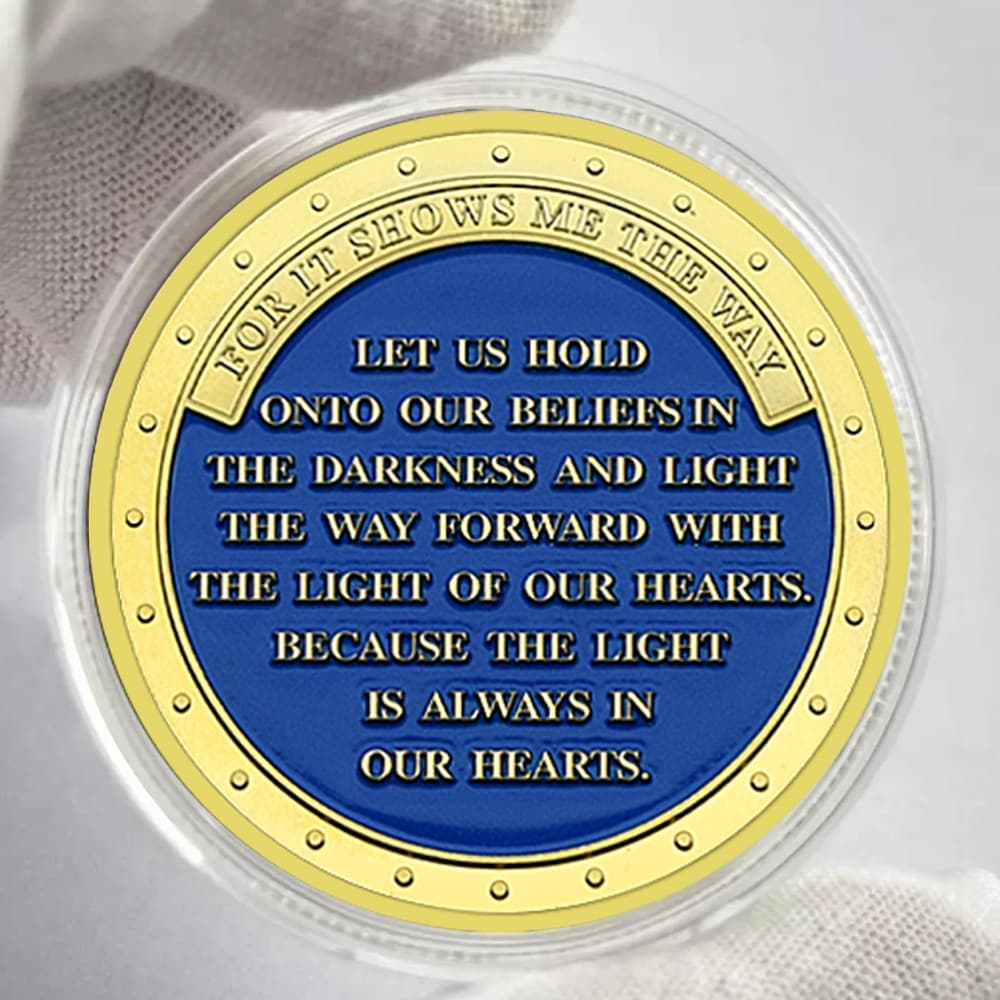 Light Ocean Gold Plated Challenge Coin Art Crafts Commemorative Medal Ornament 4