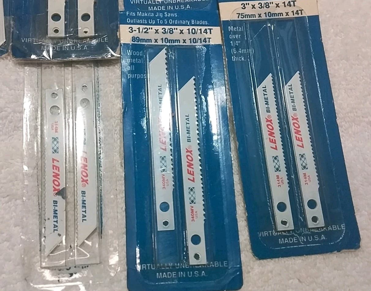 14PC LENOX WOOD &METAL BI-METAL UNIVERSAL JIGSAW BLADES USA 🇺🇸 3
