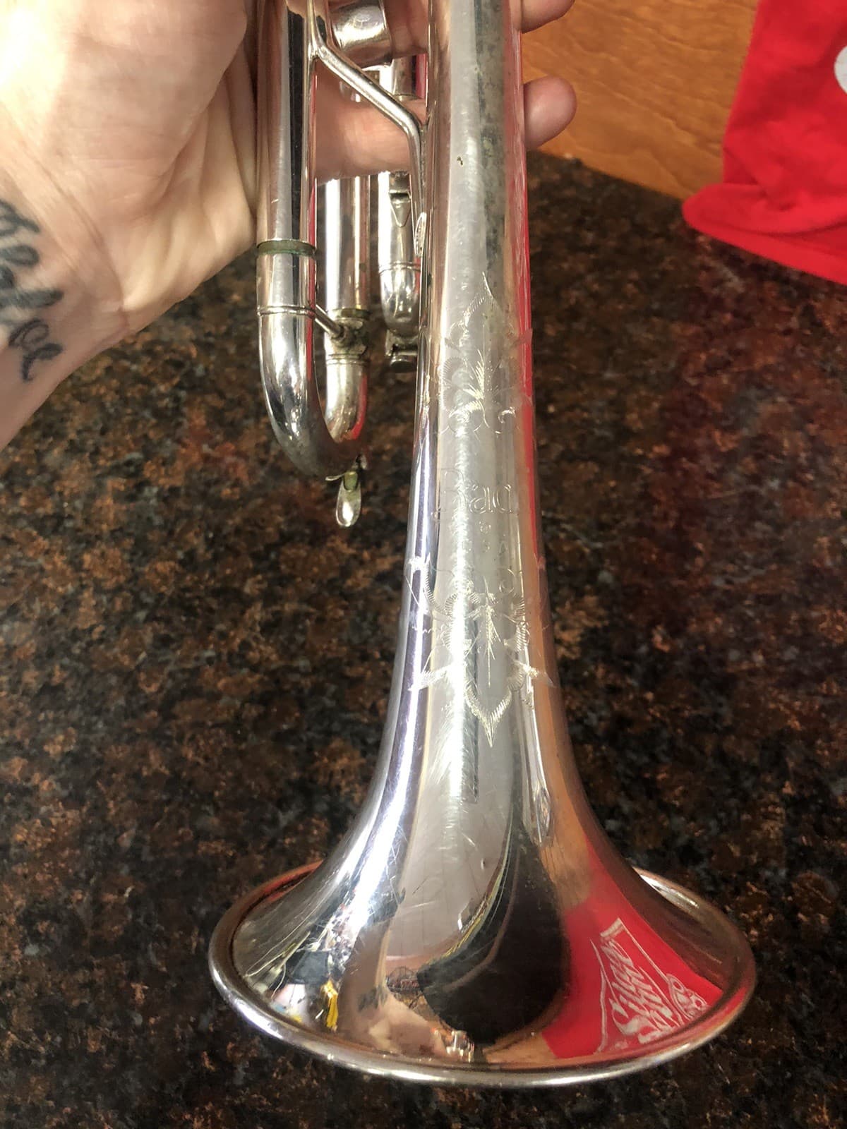 Bach TR200 Trumpet - Silver With Hard Case And Two Mouth pieces (LOOK) 3