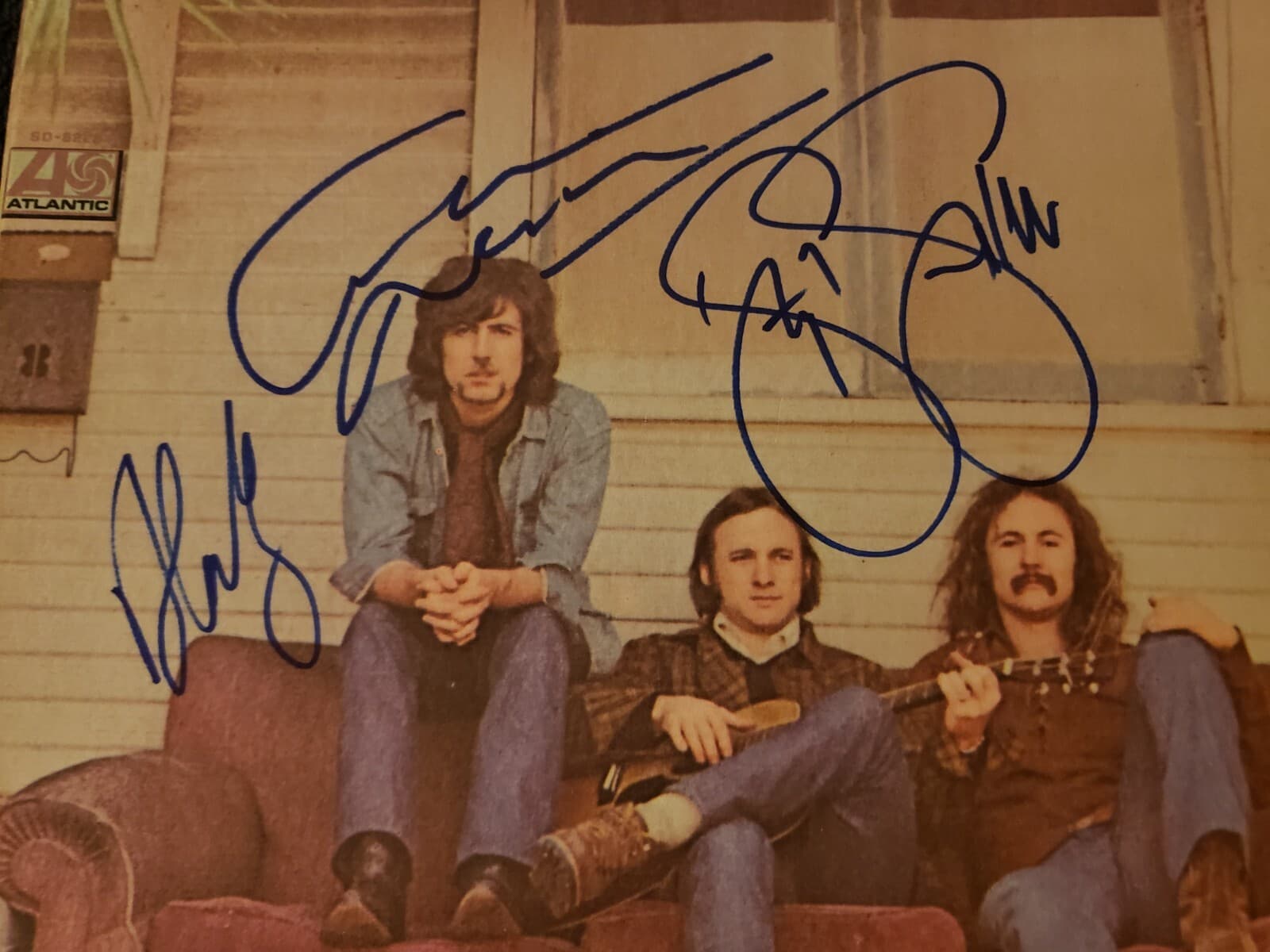 CROSBY STILLS & NASH SIGNED RECORD SELF TITLED ALL 3 ULTRA RARE R.I.P WOW PROOF! 3