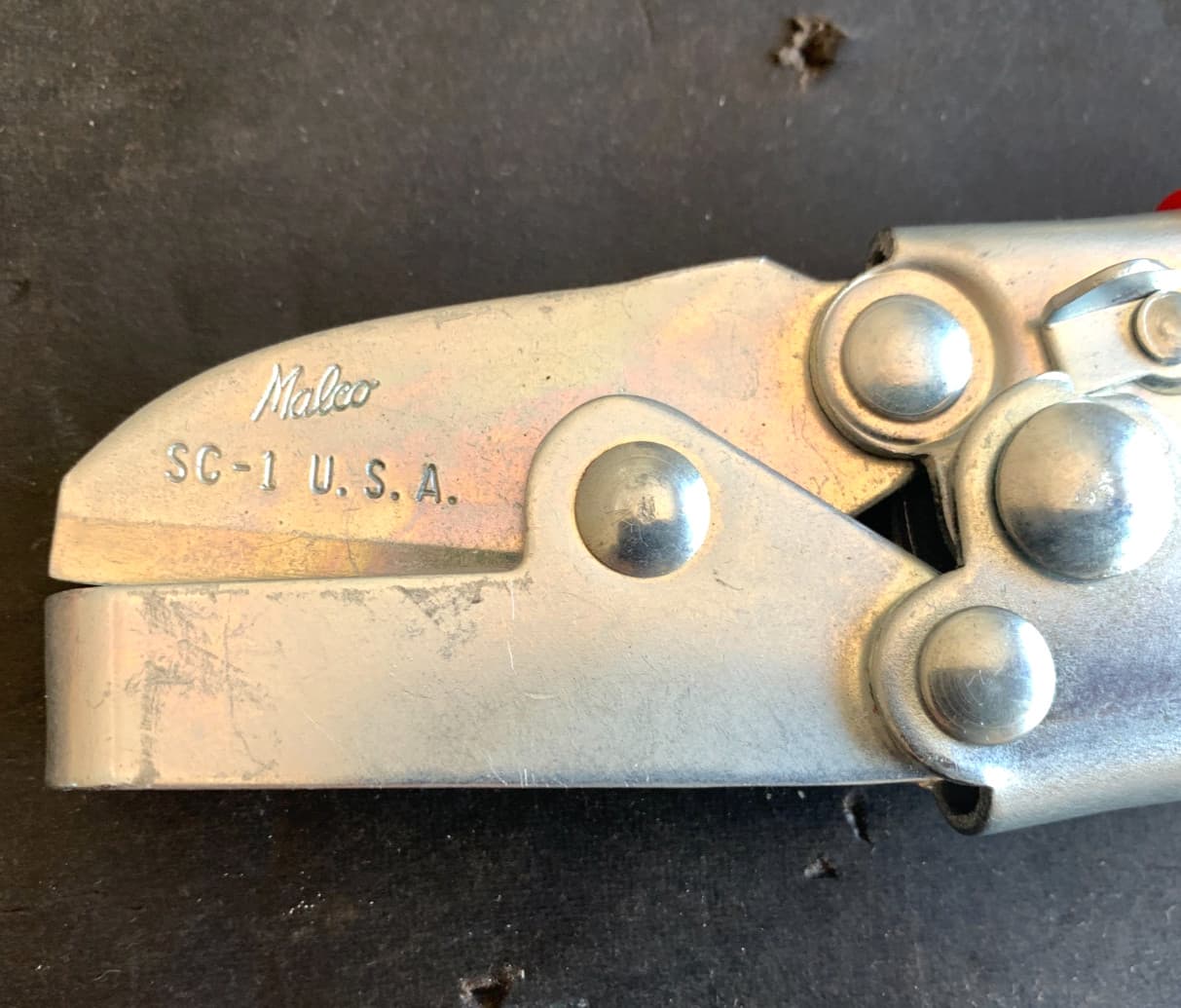 MALCO TOOLS DUCT CRIMPER SC-1, 8” LONG EXCELLENT CONDITION MADE IN USA 3