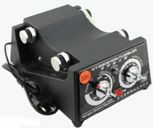 220V 45W Tumbler Rotary Tumbler Jewelry Polisher Finisher Machine+Polishing Bead 4