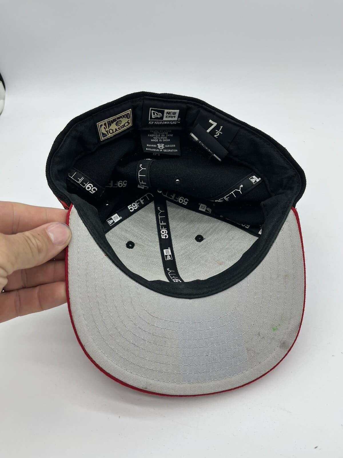 Chicago Bulls Hat New Era 7.5 Hardwood Classics Windy City Fitted NBA Basketball 6