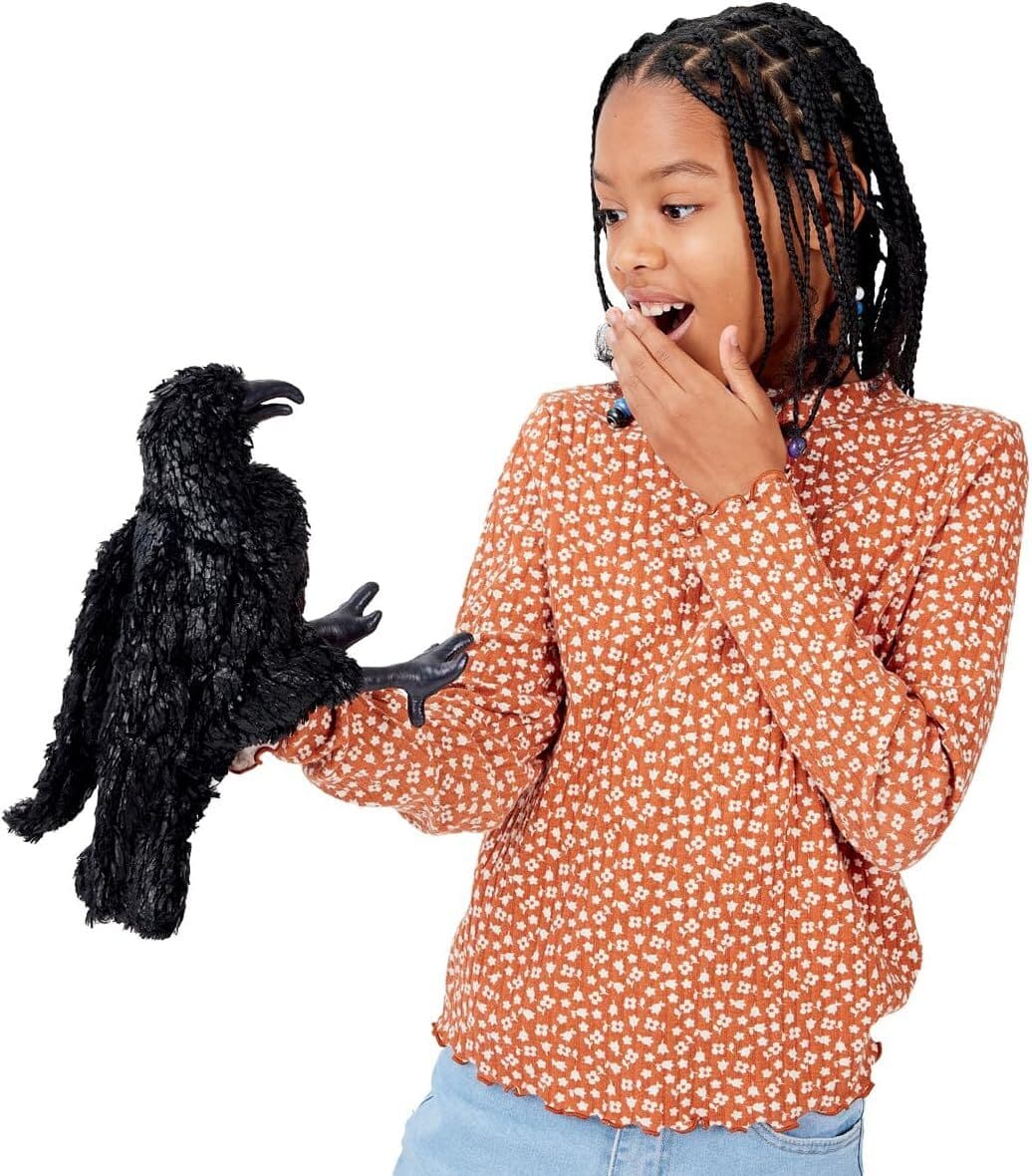Folkmanis Crow Hand Puppet, 11" 3
