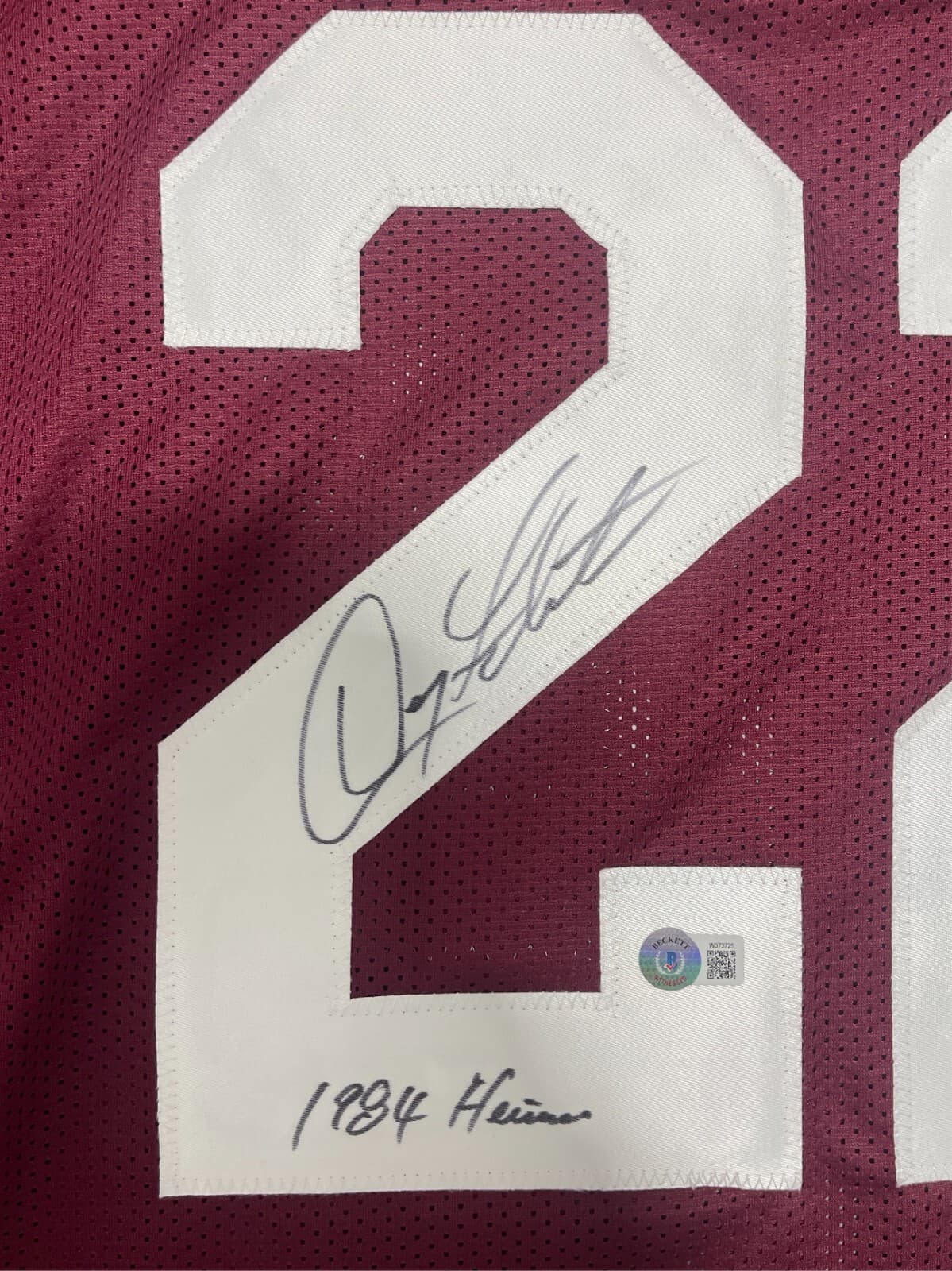 Doug Flutie Signed Boston College Custom Jersey w/ Heisman Beckett W BAS COA 2