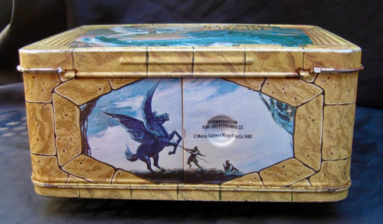 Vintage CLASH OF THE TITANS Lunchbox & Thermos - Movie (1981) C-8.5/9.0 Minty! 6