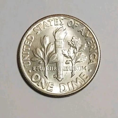 1955 D  Roosevelt Silver Dime From Estate Collection BU Uncirculated 2
