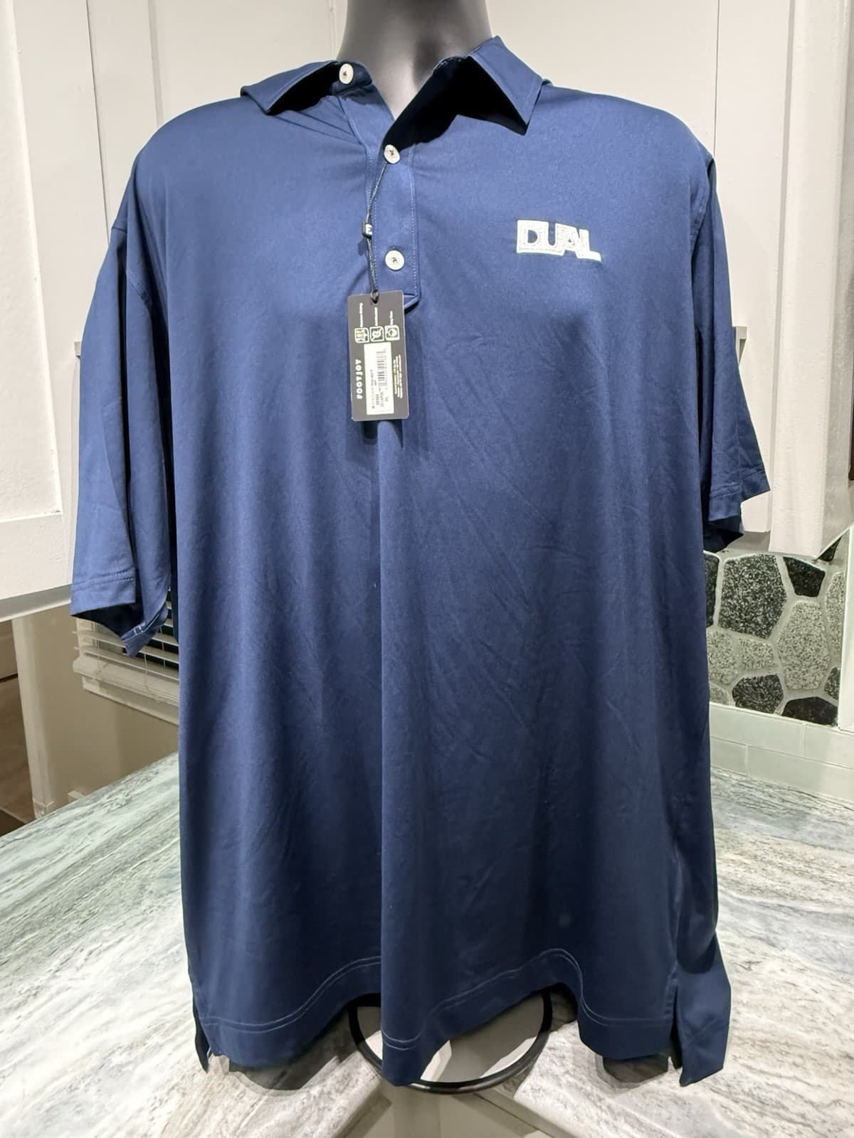 FootJoy Blue Label Golf Polo Shirt Moisture Wicking Athletic Men’s Size 2XL NWT