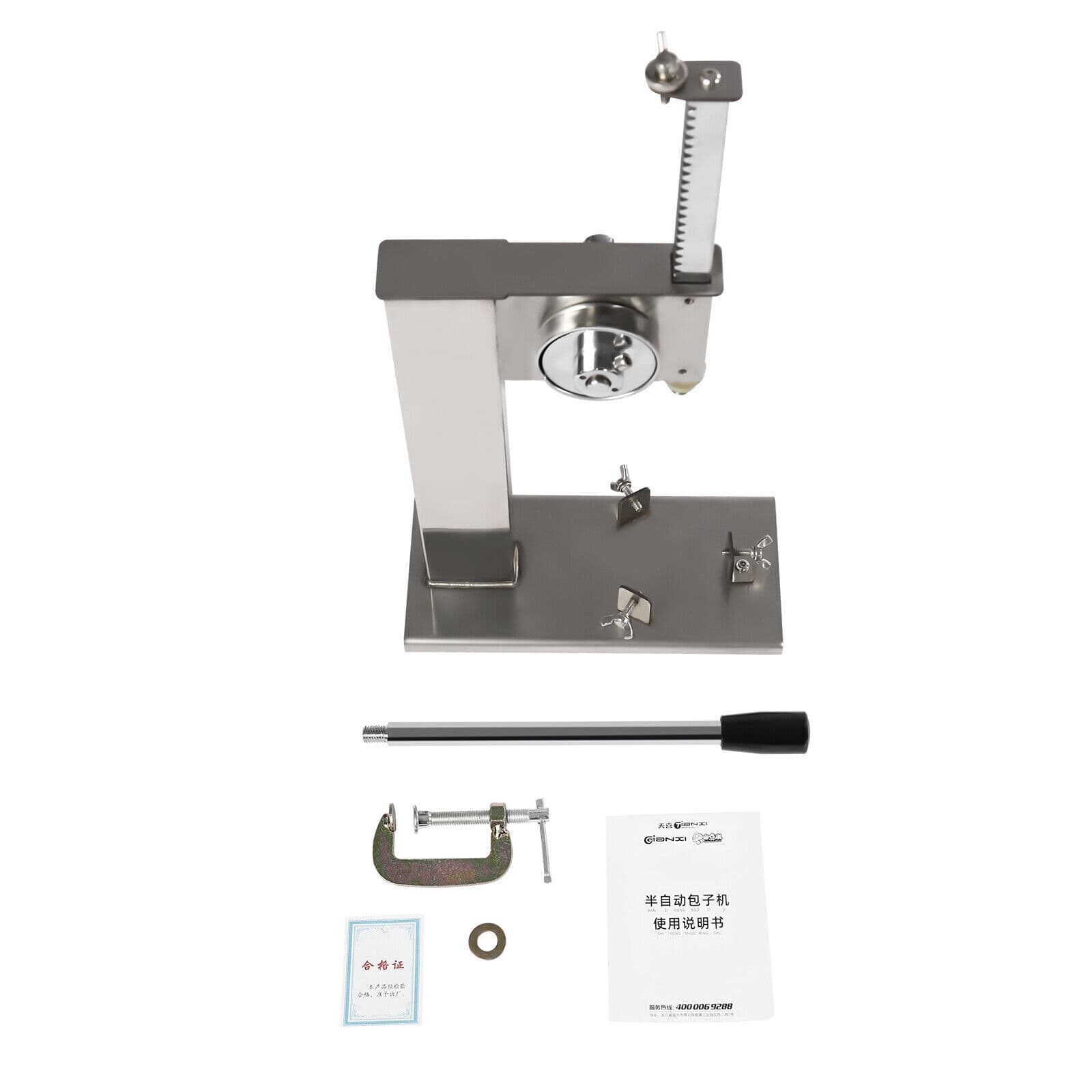 Stainless Steel Commercial Dough Press Pressing Machine Baozi Bun Maker + Mold 3