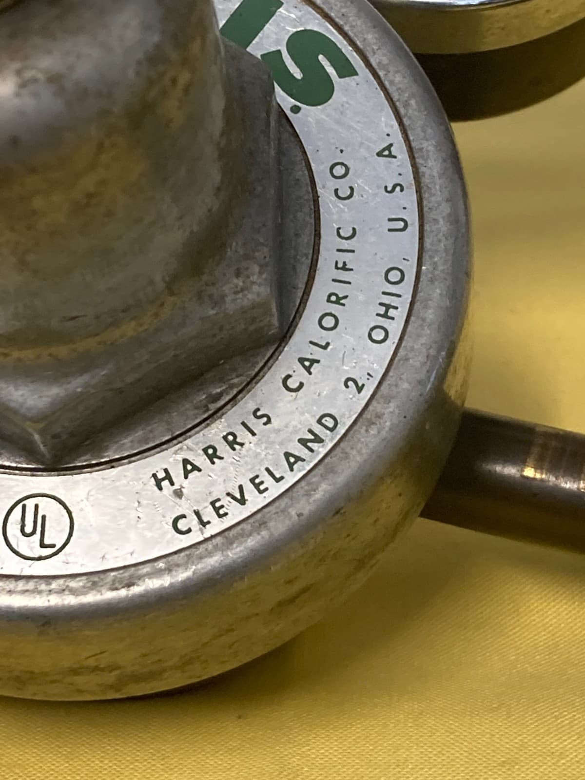 Vintage Harris compressed dual gas regulator Model 25-80 4