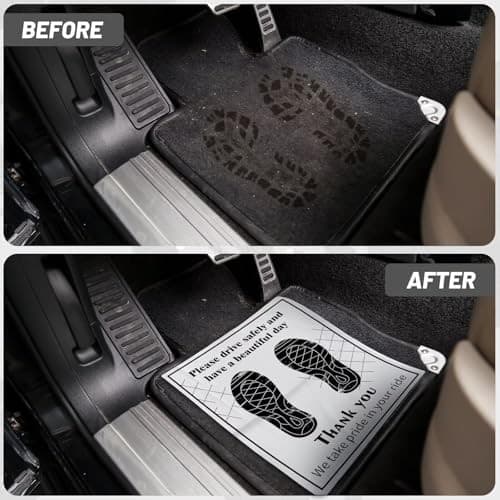 Car Paper Floor Mats,White Disposable Paper Floor Mats for Cars,Automotive Mat  4