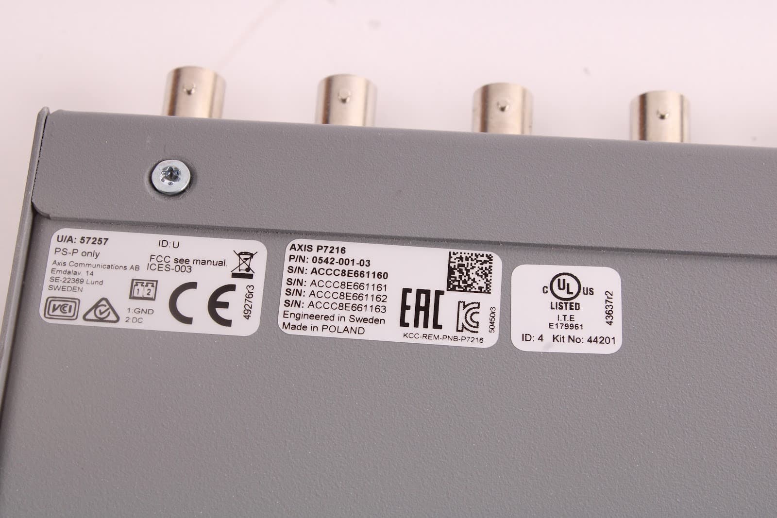 Axis P7216 16-Channel High Resolution Video Encoder 0542-001-03 - Fair Condition 6