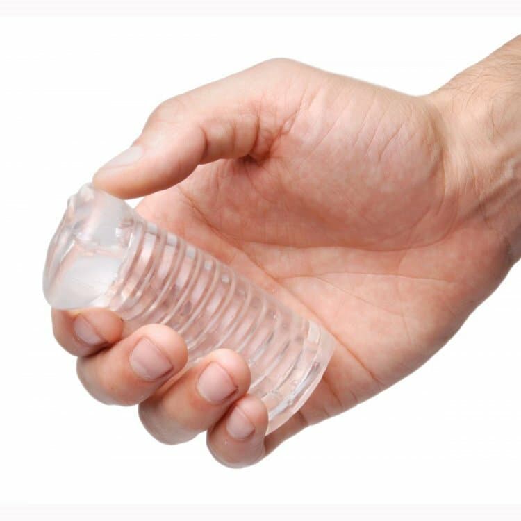 Mini Ribbed Pocket Pussy Stroker Sleeve Male Masturbators Sex Toys for Men 3