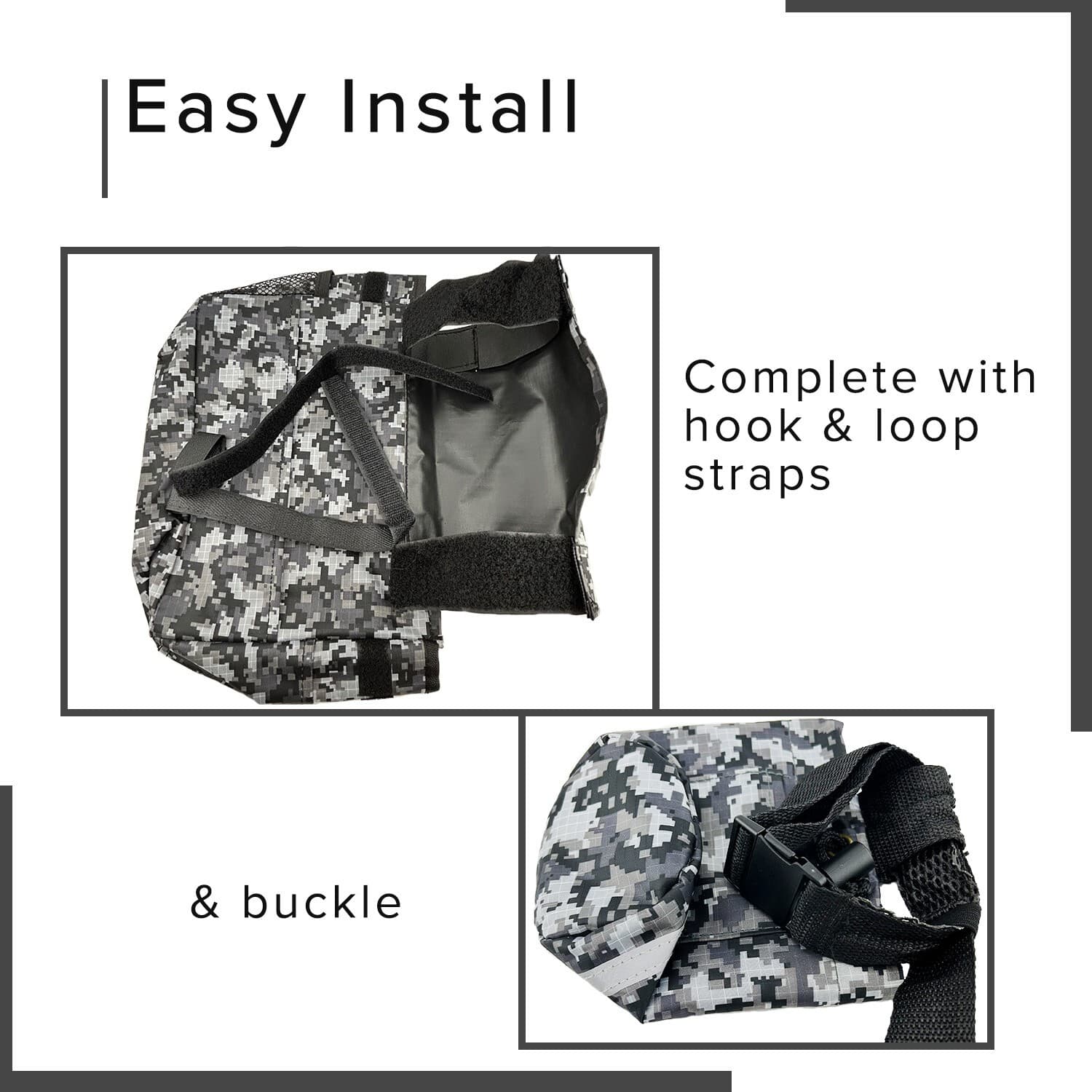 Cup Holder & Saddle Bag for Mobility Scooter and Power Chair (Gray/Gray Camo) 6
