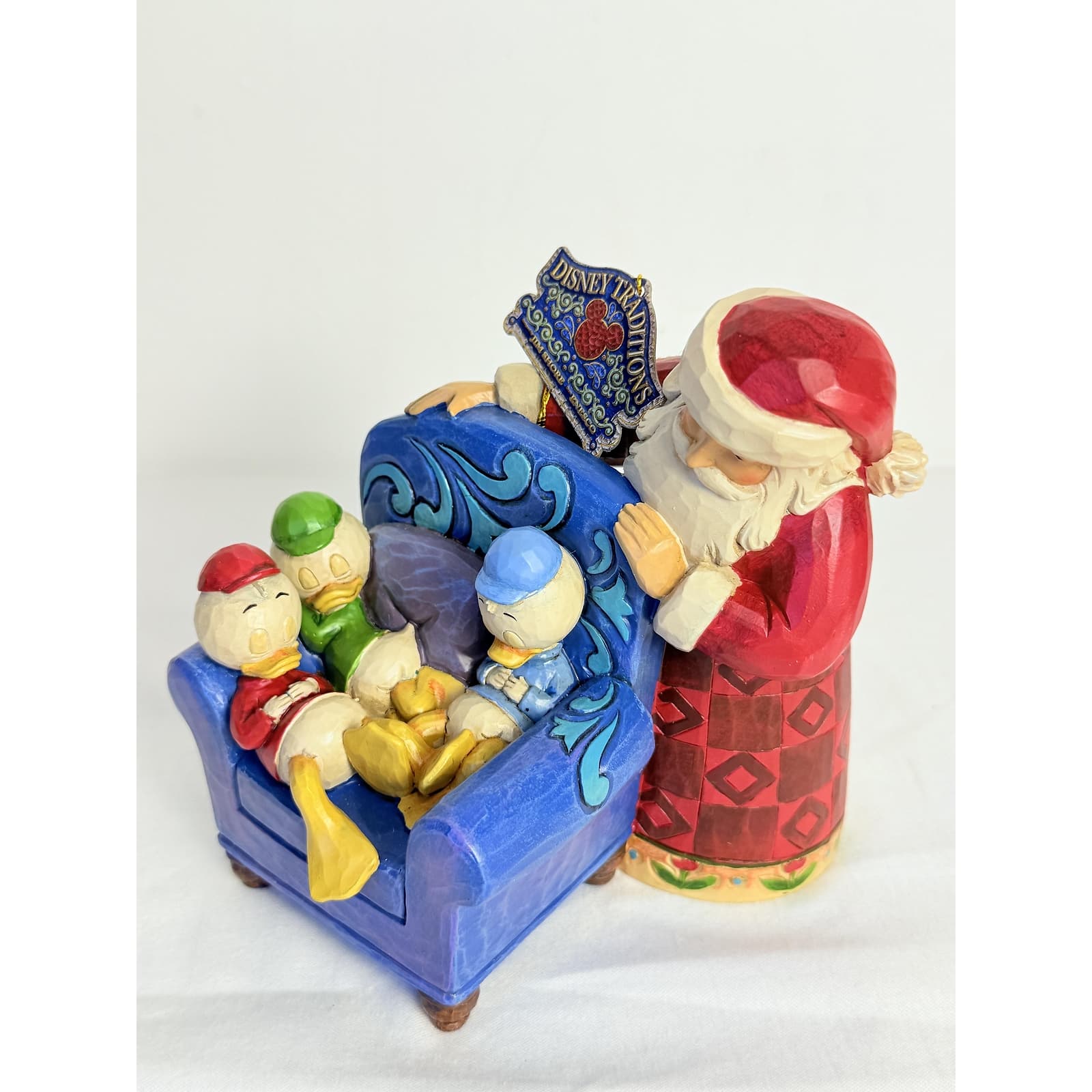 Disney Tradition Jim Shore  Santa With Huey Dewey Louie Christmas Figurine 4