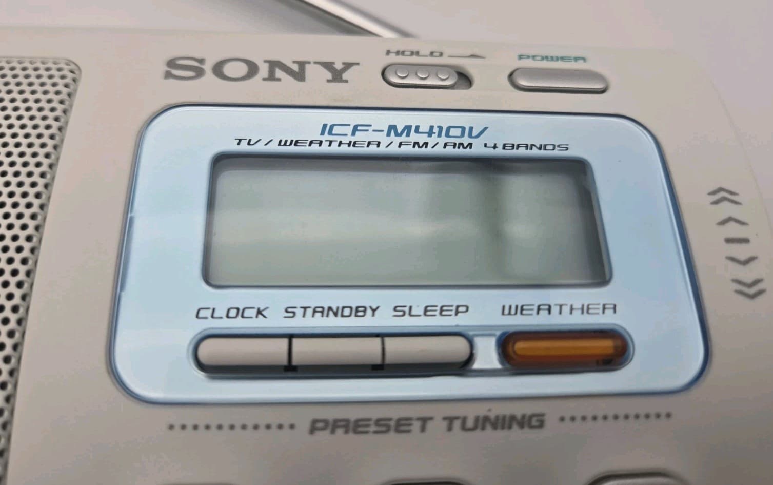 Sony Liv ICF-M410V TV Weather AM/FM 4-Bands Portable Clock Radio - TESTED!  5