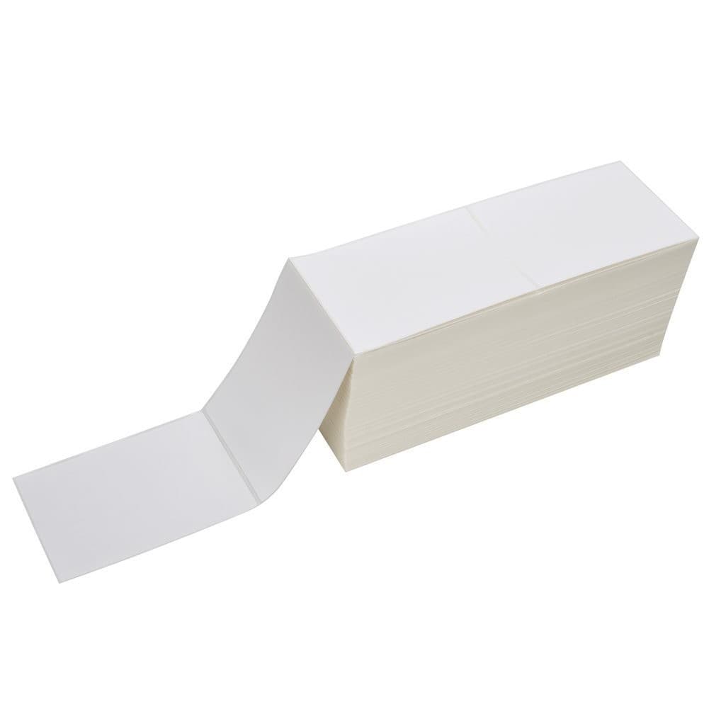 4000-20000 4x6 Fanfold Direct Thermal Shipping Labels Perforated Label For Zebra 3