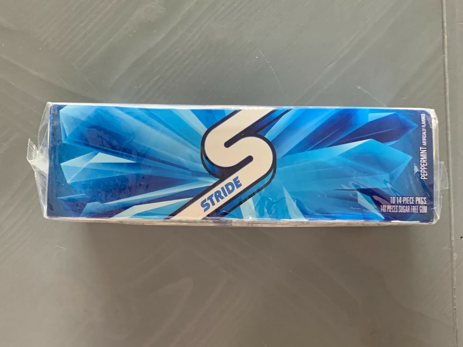 10 PACKS STRIDE PEPPERMINT CRUNCH REACTORS GUM DISCONTINUED COLLECTORS - BB 7/19 5