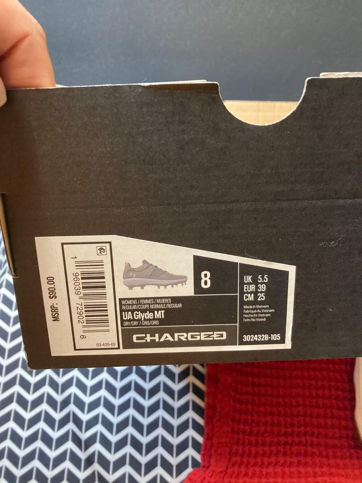 Under Armour Glyde MT Metal Softball Cleats Women’s 8 Gray 3024328-105 2