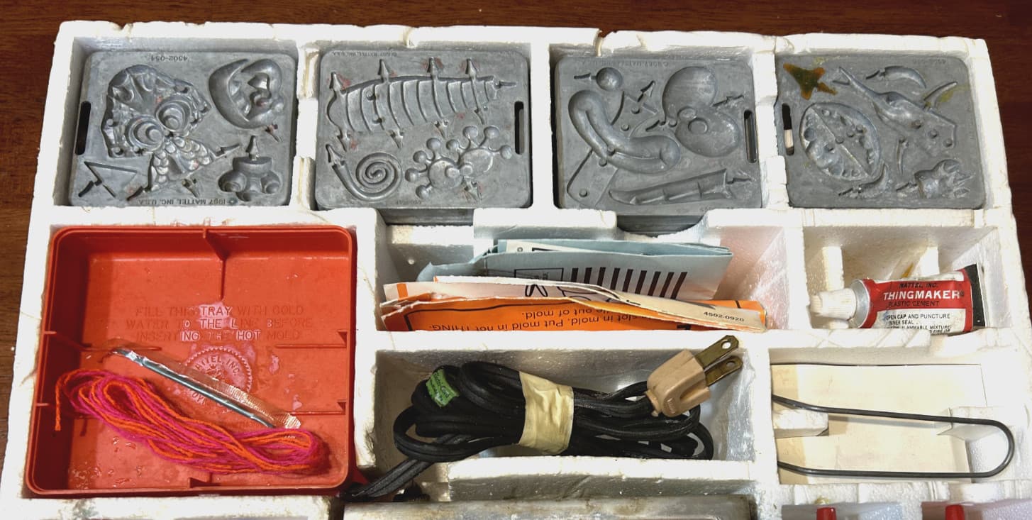 Vintage Mattel THINGMAKER MINI DRAGONS - COMPLETE  W/GOOP & WORKING! 4